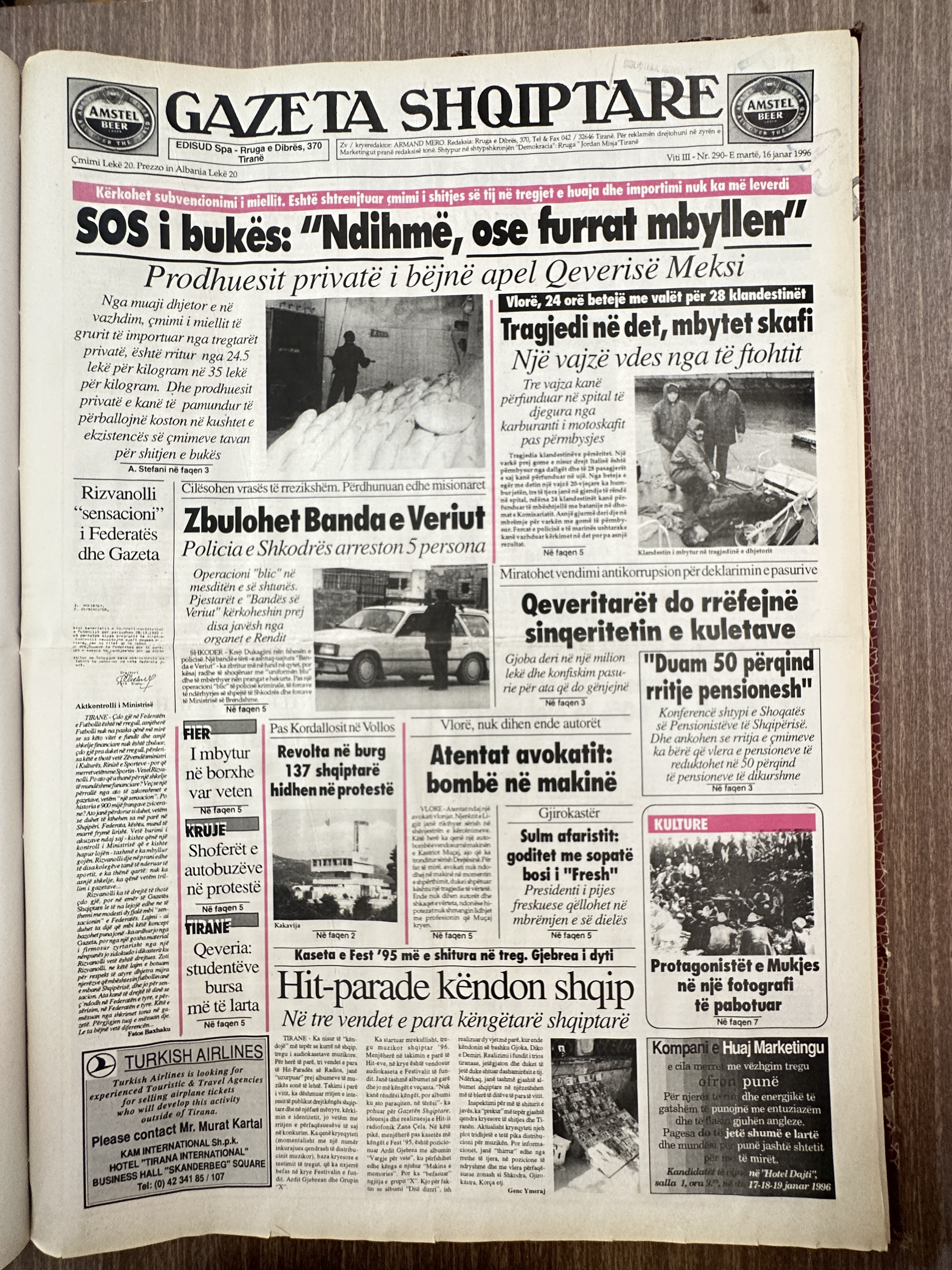 Gazeta Shqiptare 1996-01-16