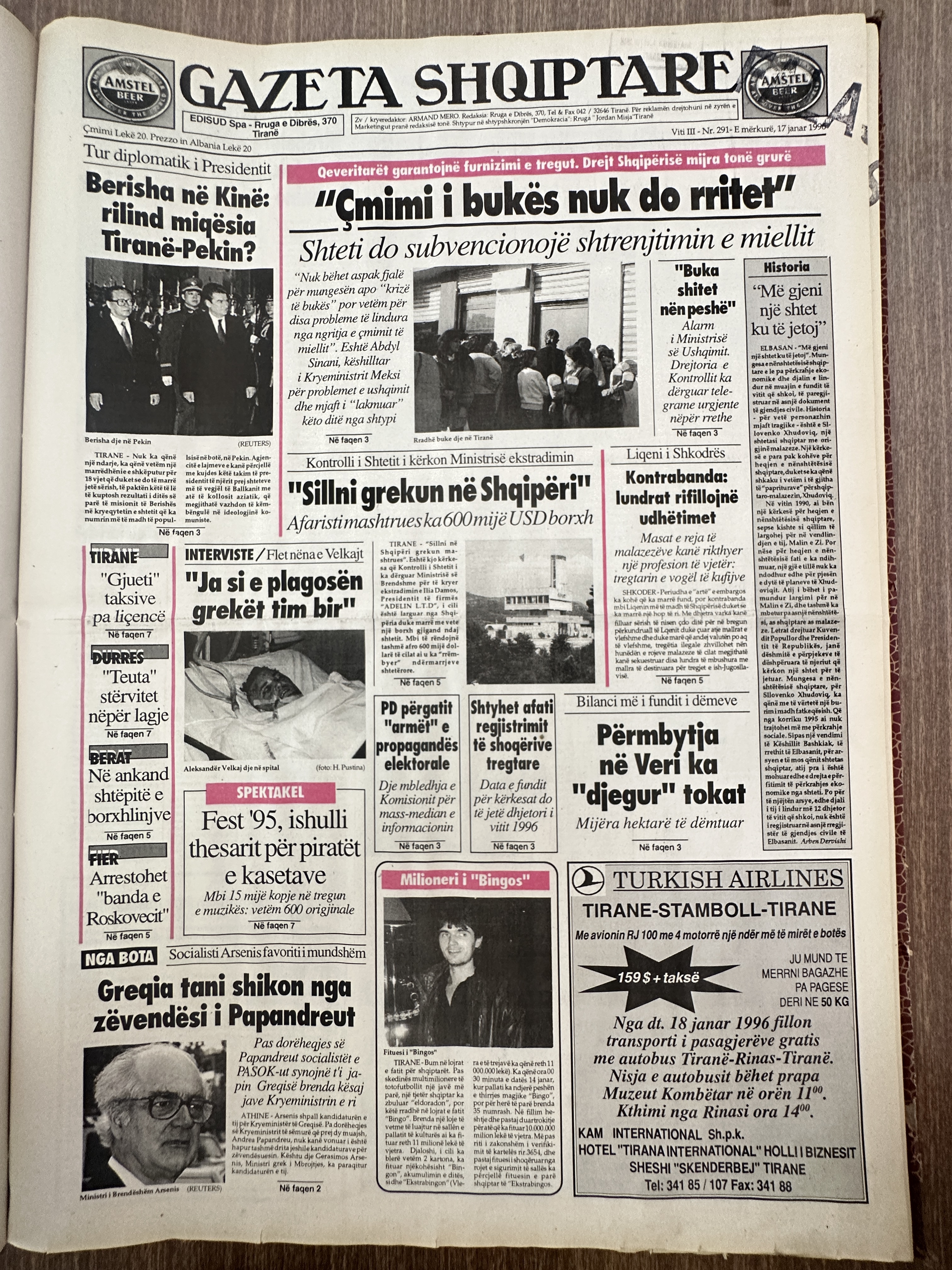 Gazeta Shqiptare 1996-01-17