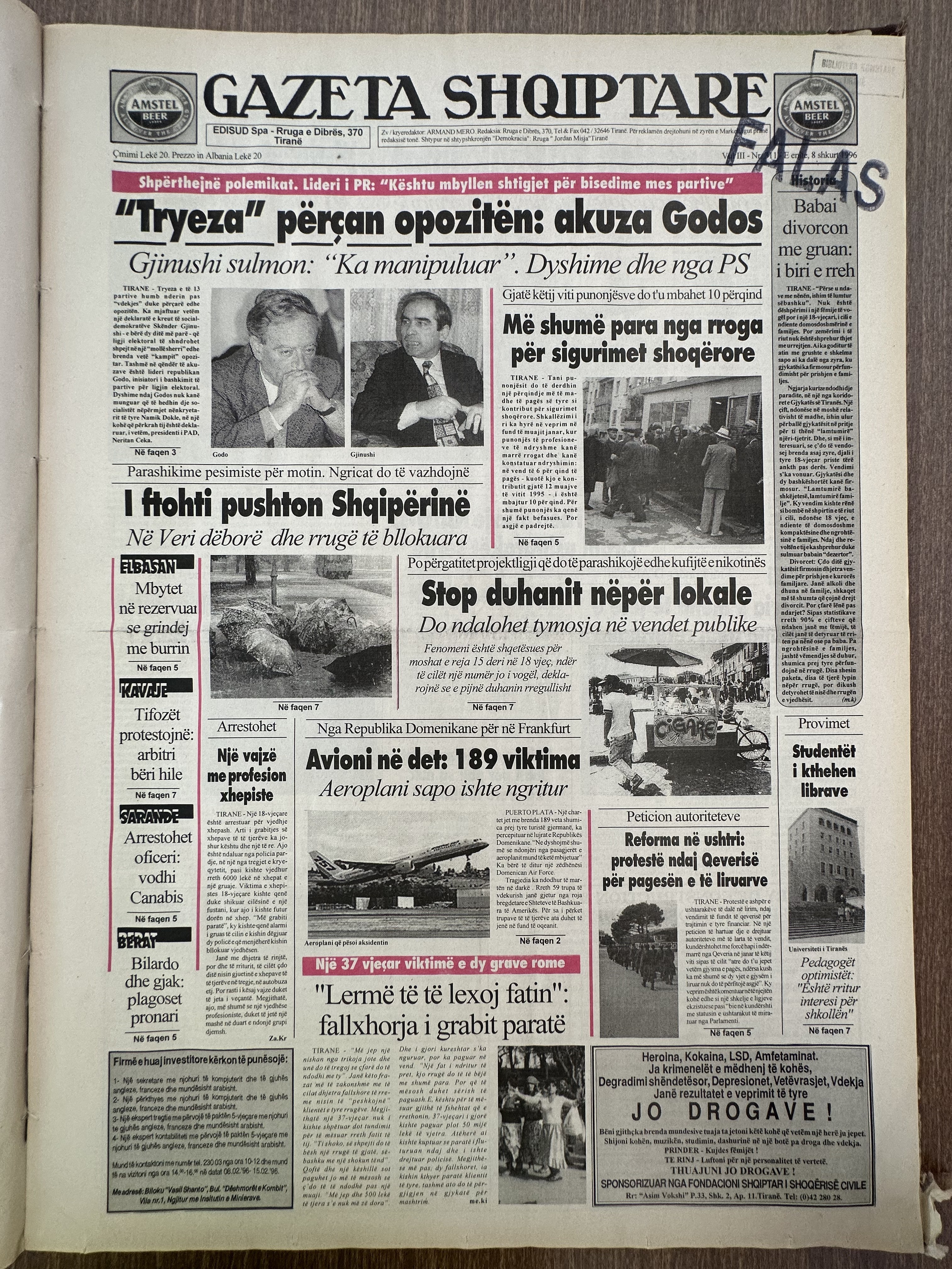 Gazeta Shqiptare 1996-07-20