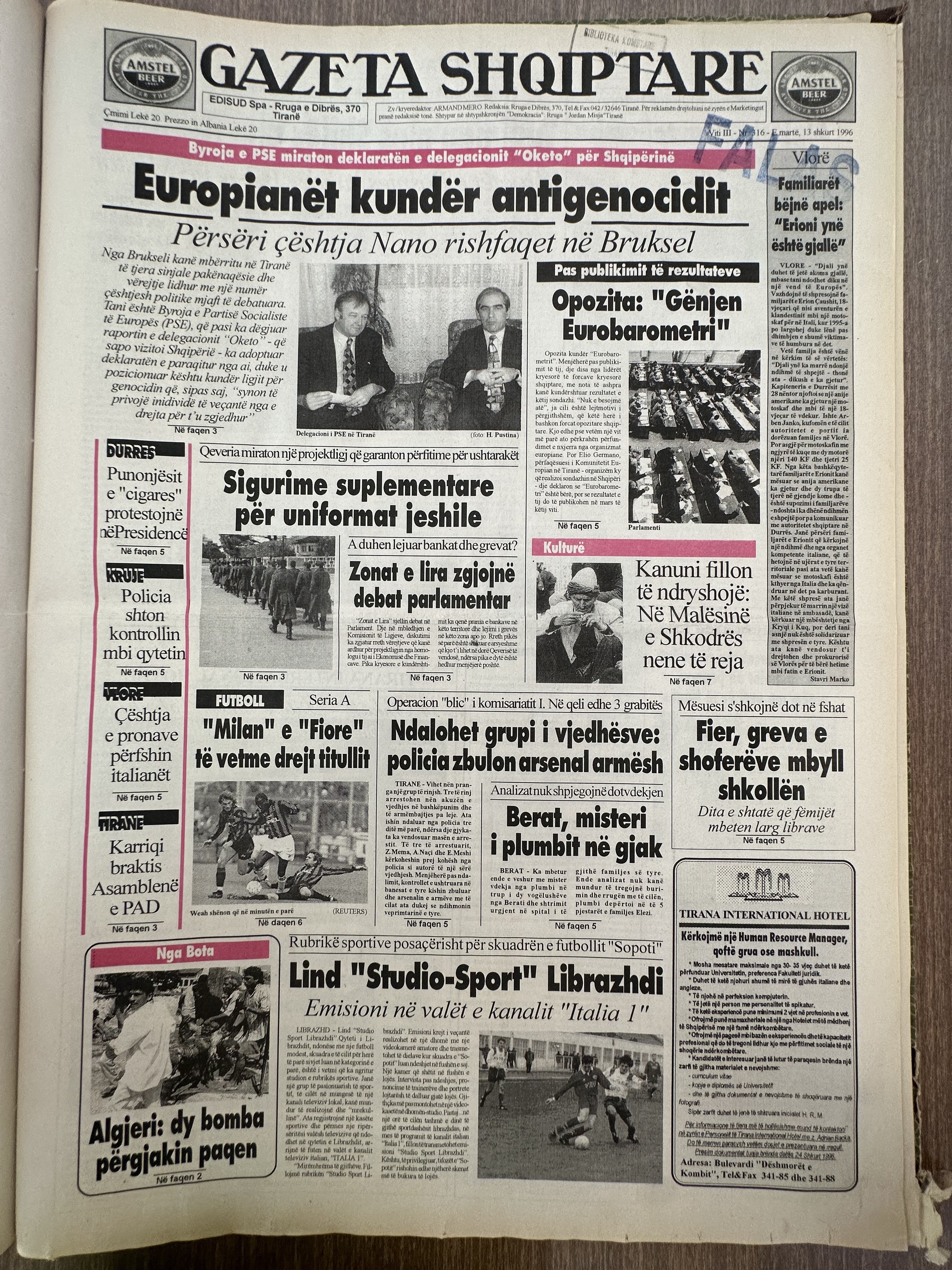 Gazeta Shqiptare 1995-09-15