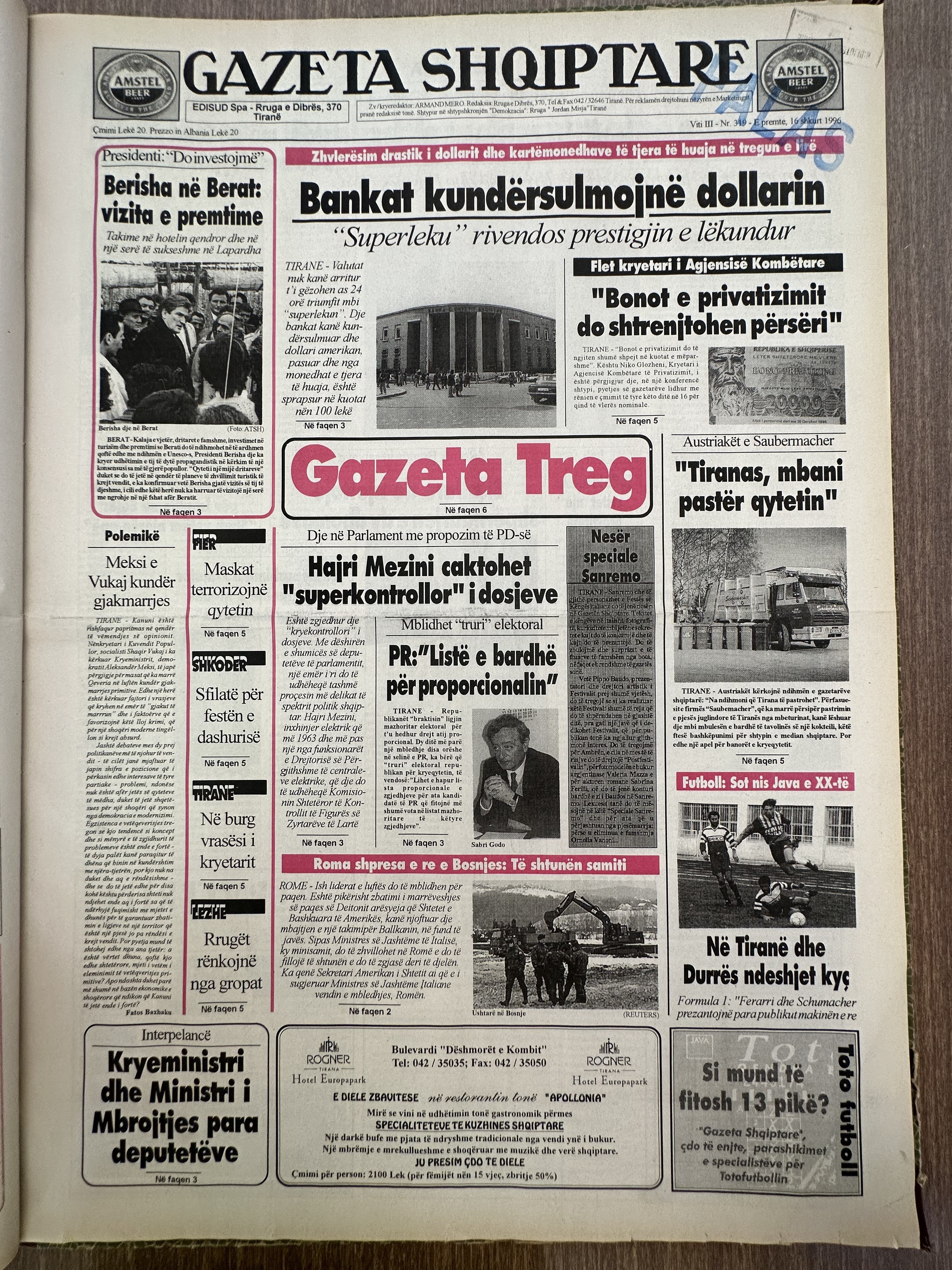 Gazeta Shqiptare 1998-10-20