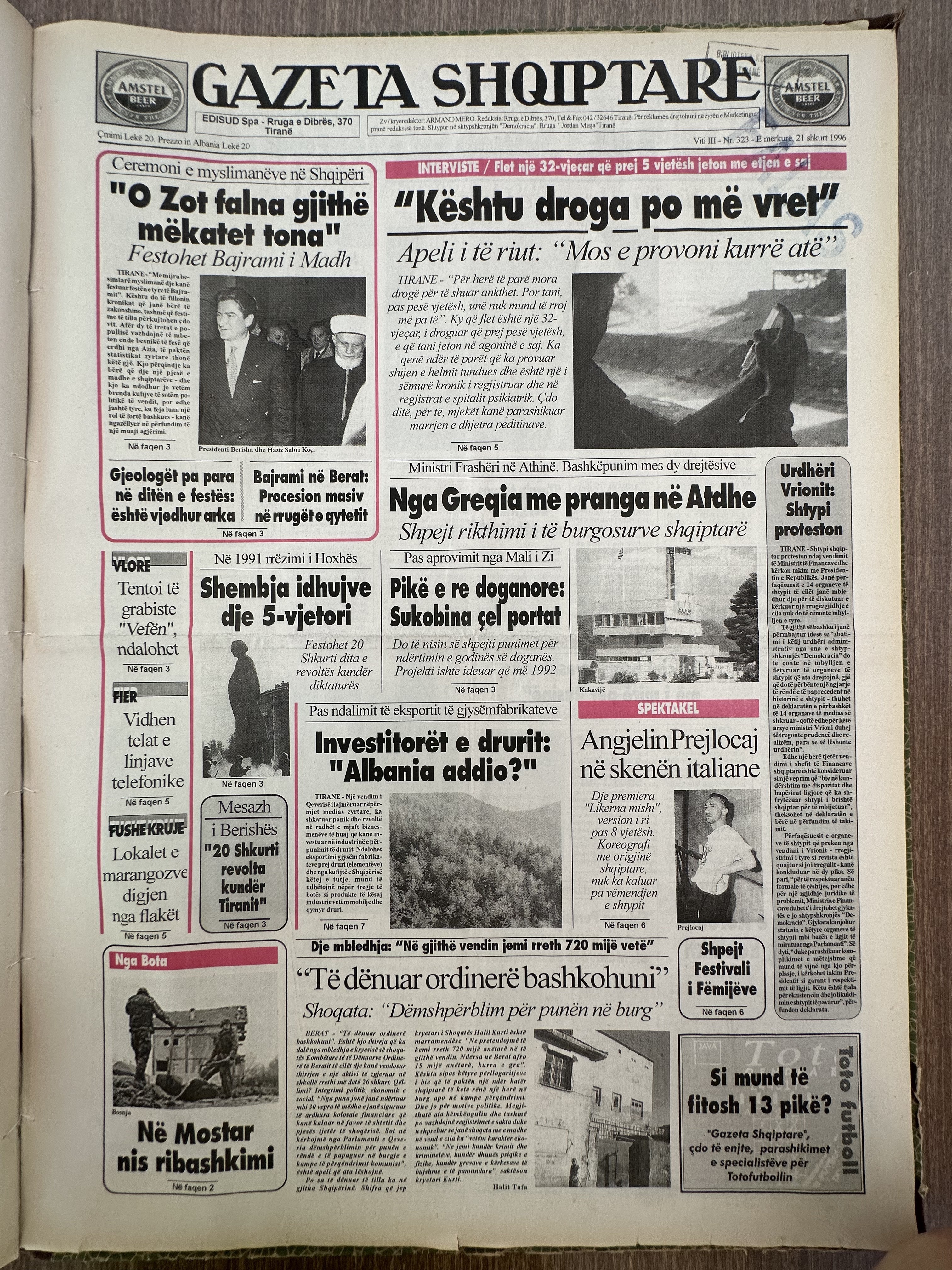 Gazeta Shqiptare 1997-01-20