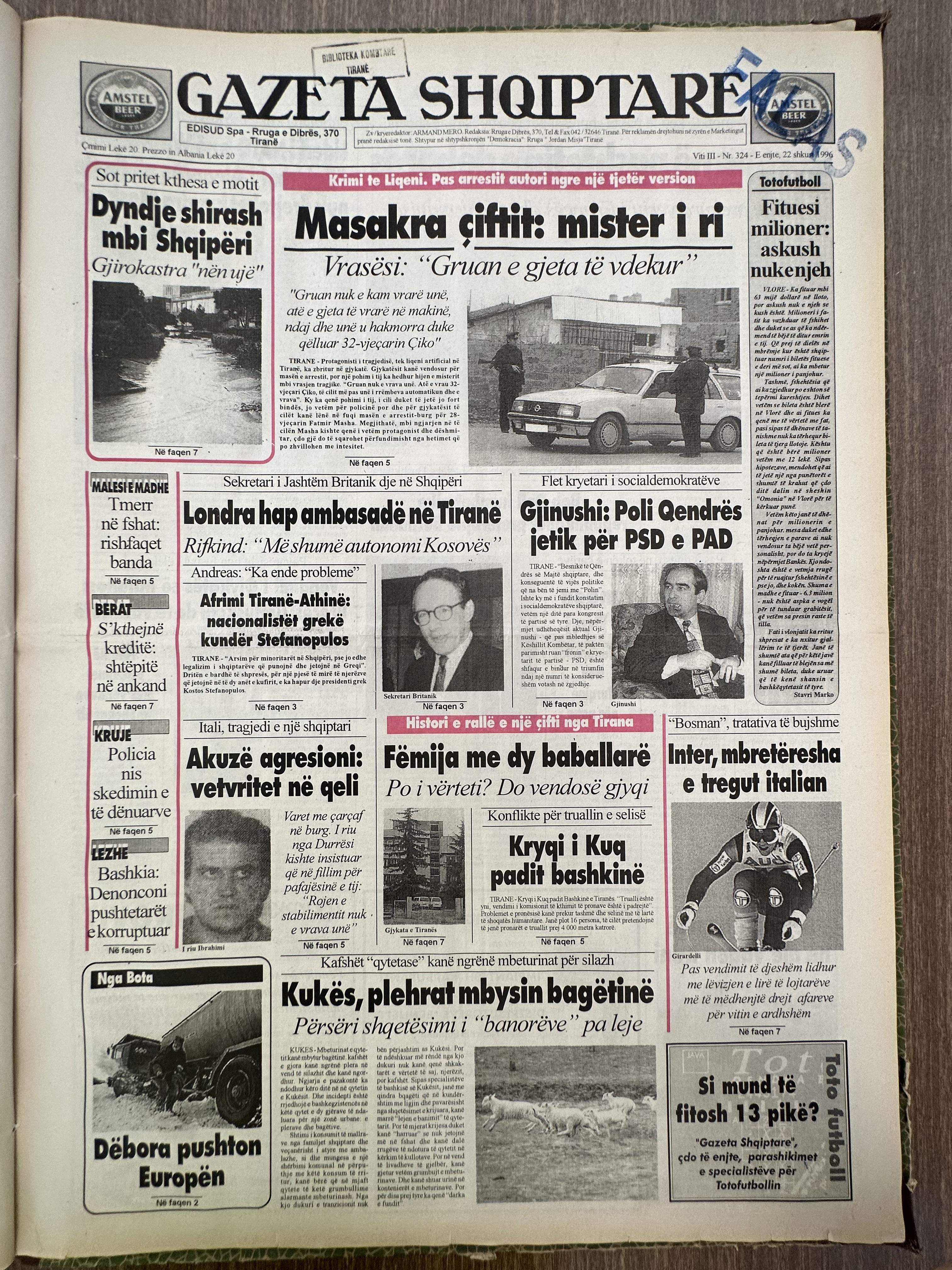 Gazeta Shqiptare 1996-09-30