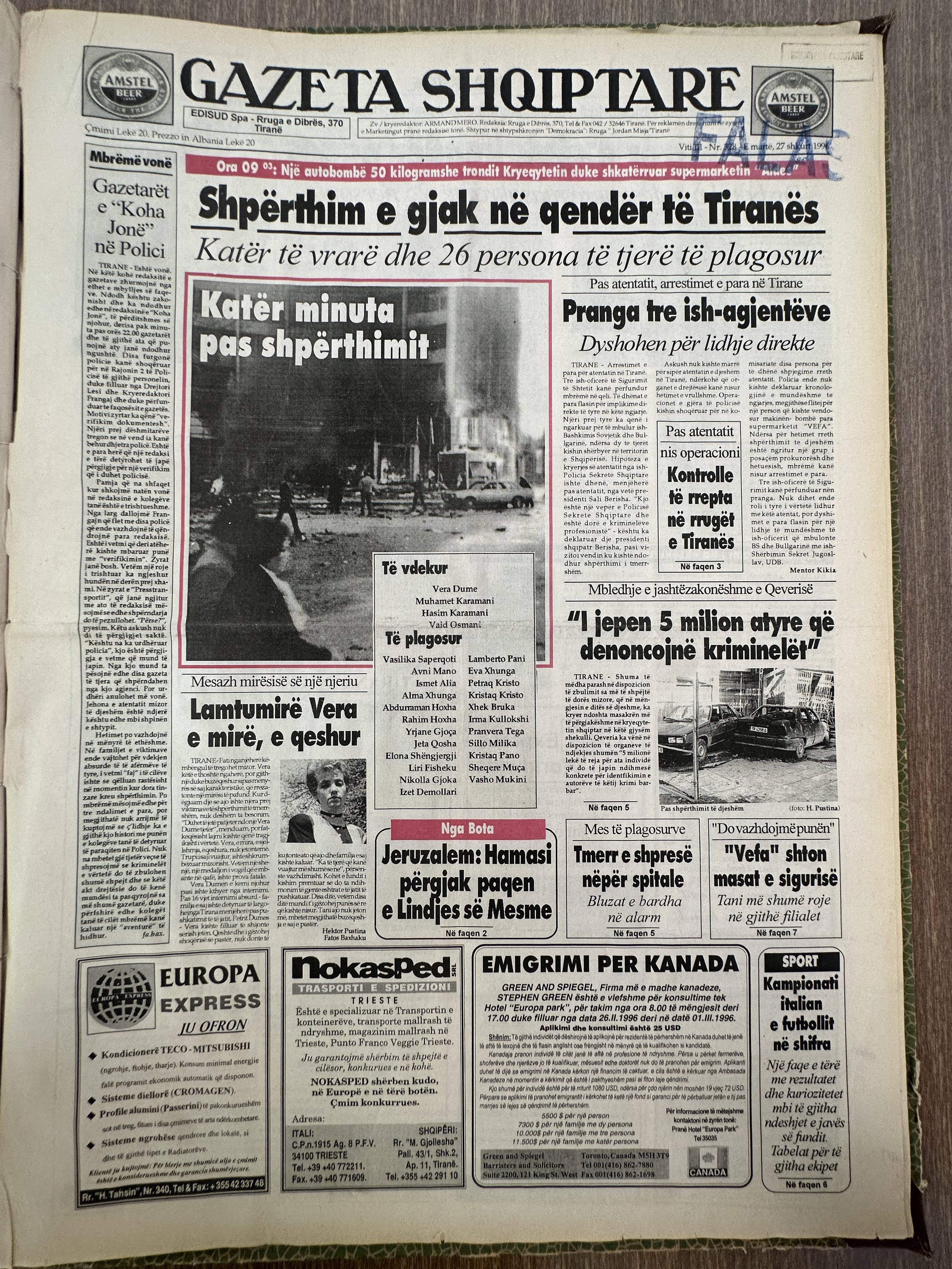 Gazeta Shqiptare 1999-02-27