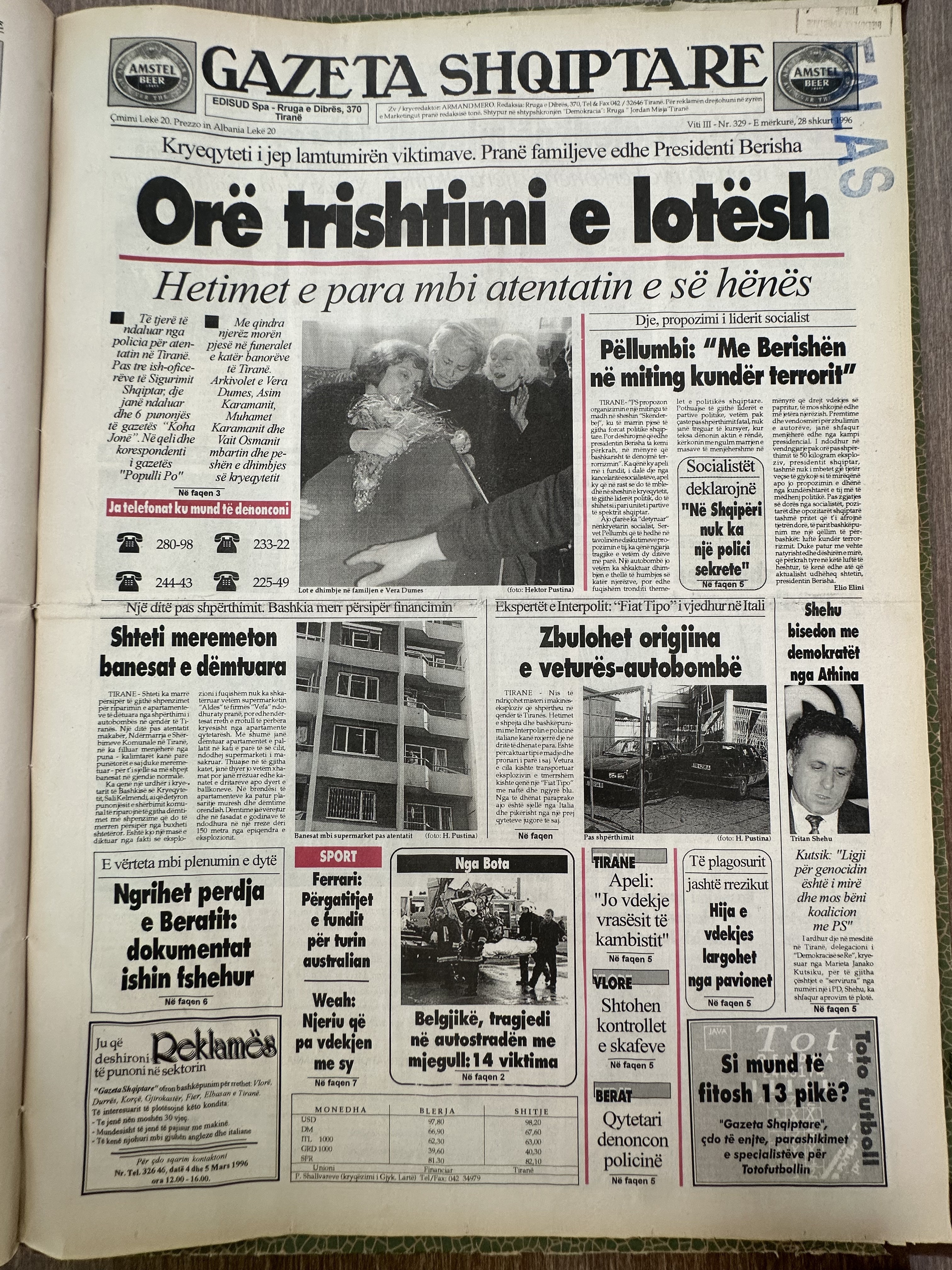 Gazeta Shqiptare 1996-04-20