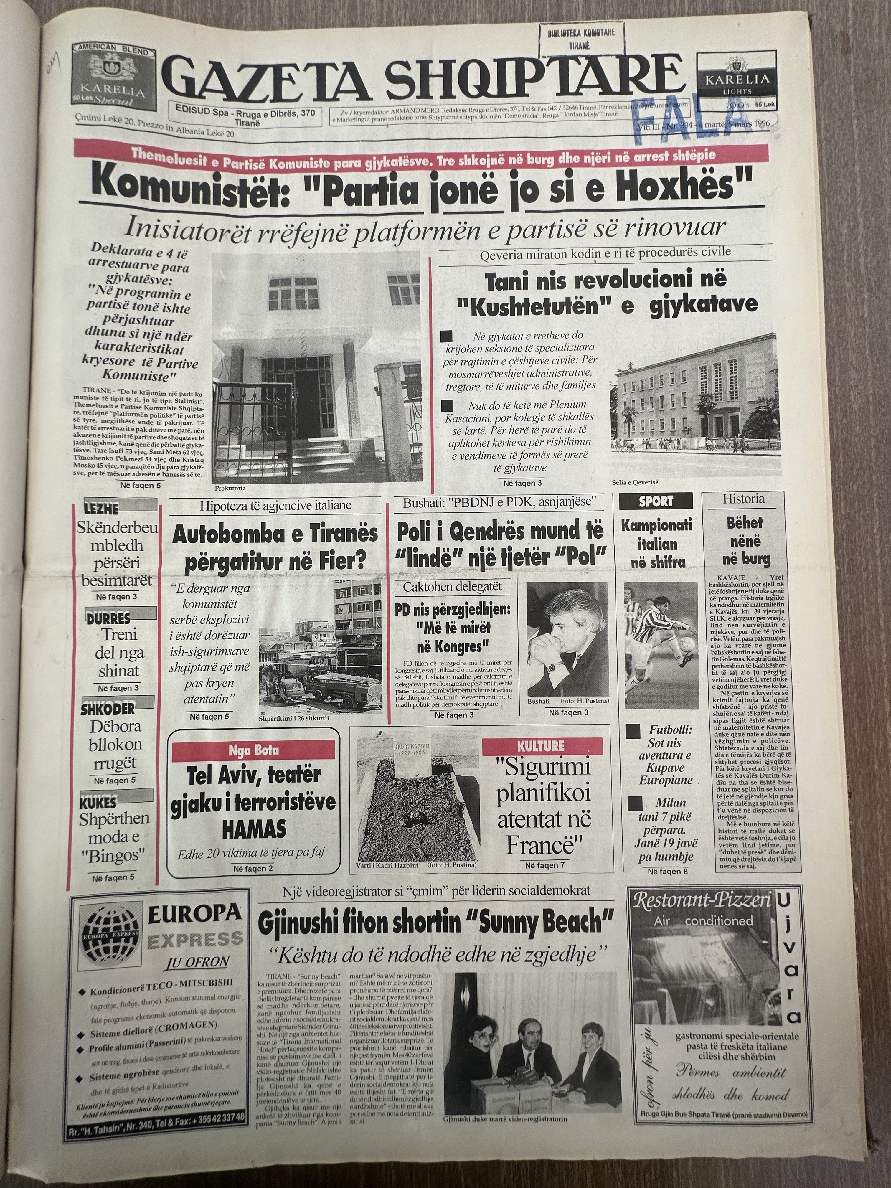 Gazeta Shqiptare 1998-04-26