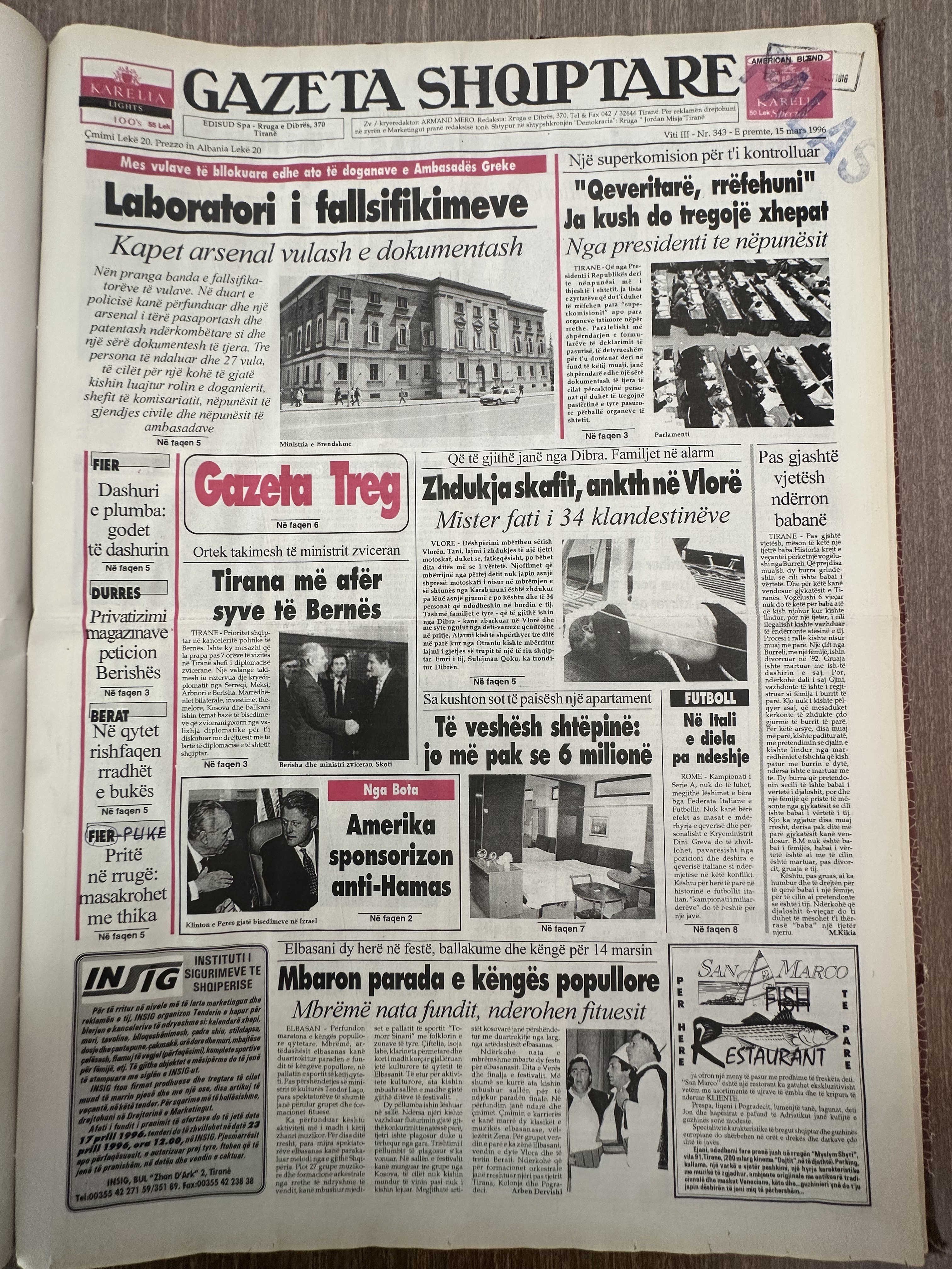 Gazeta Shqiptare 1996-04-07