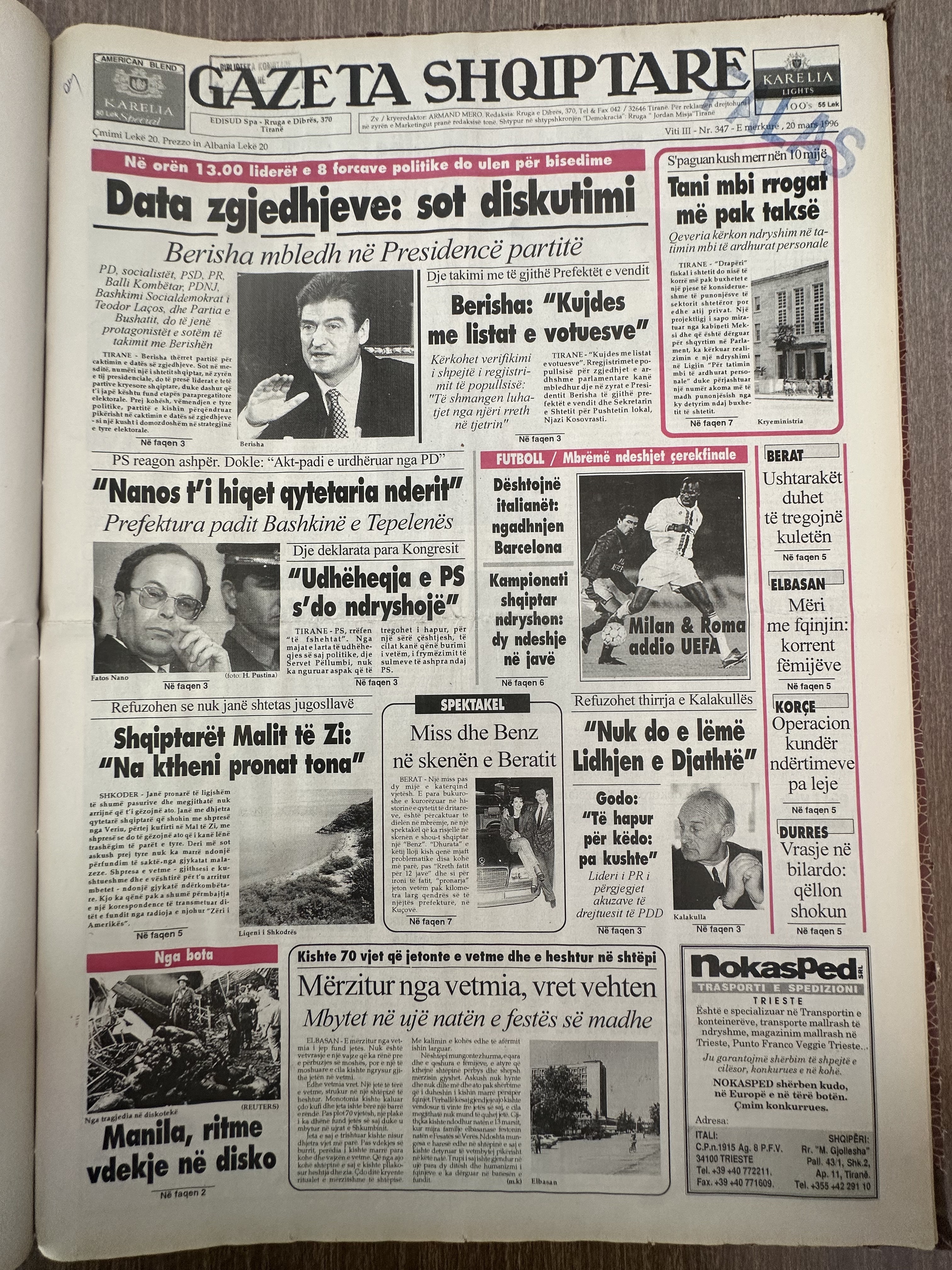 Gazeta Shqiptare 2000-01-20