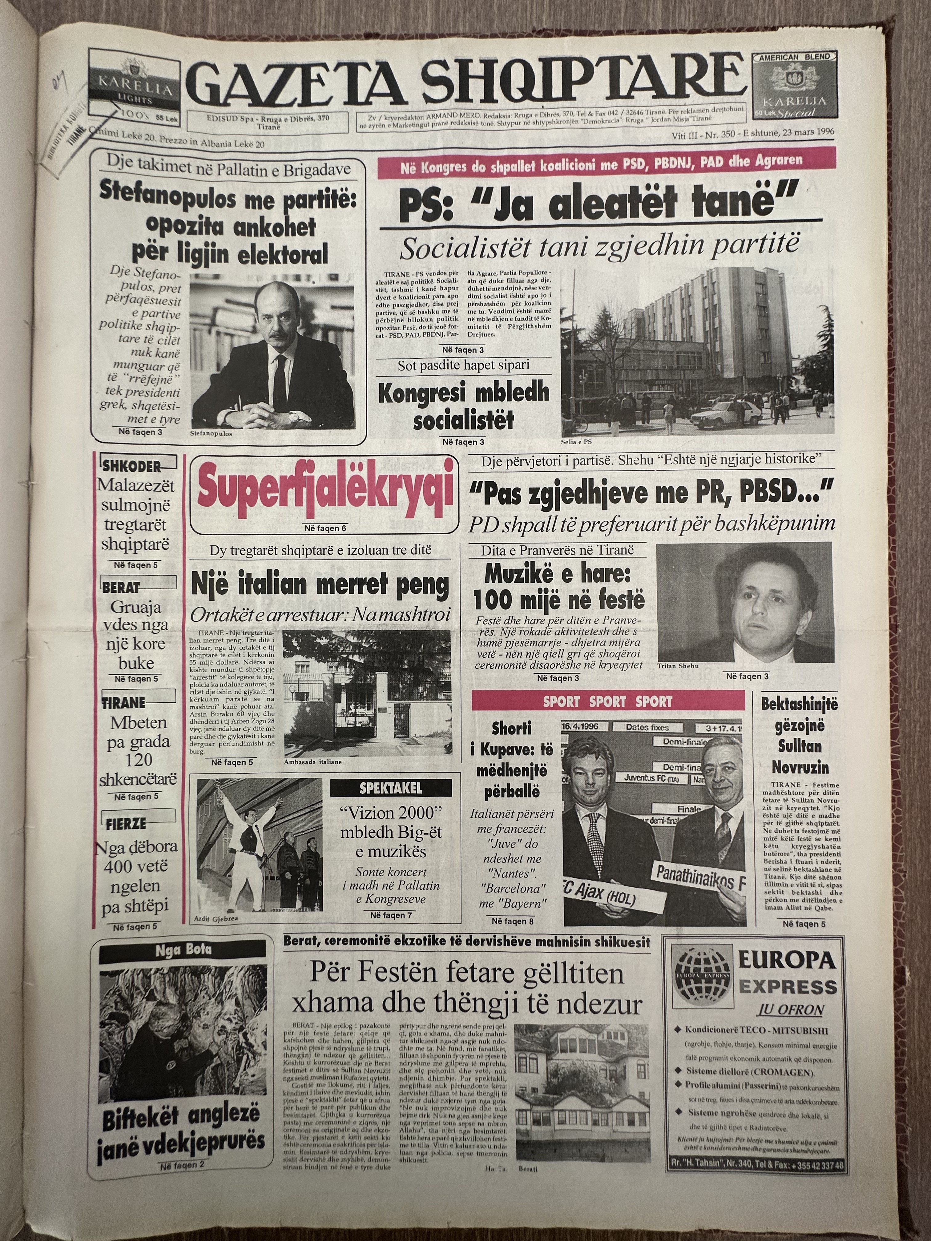 Gazeta Shqiptare 1996-02-25