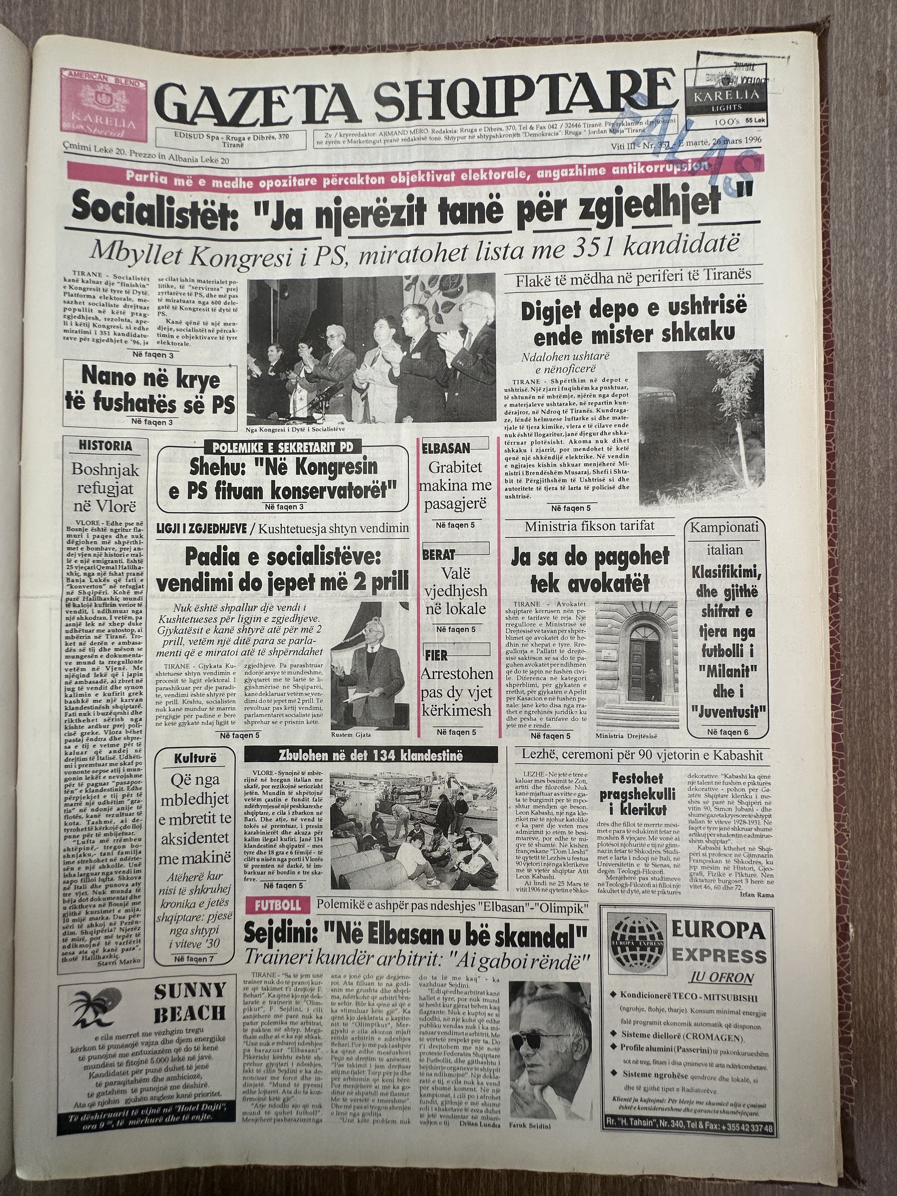 Gazeta Shqiptare 1998-01-20