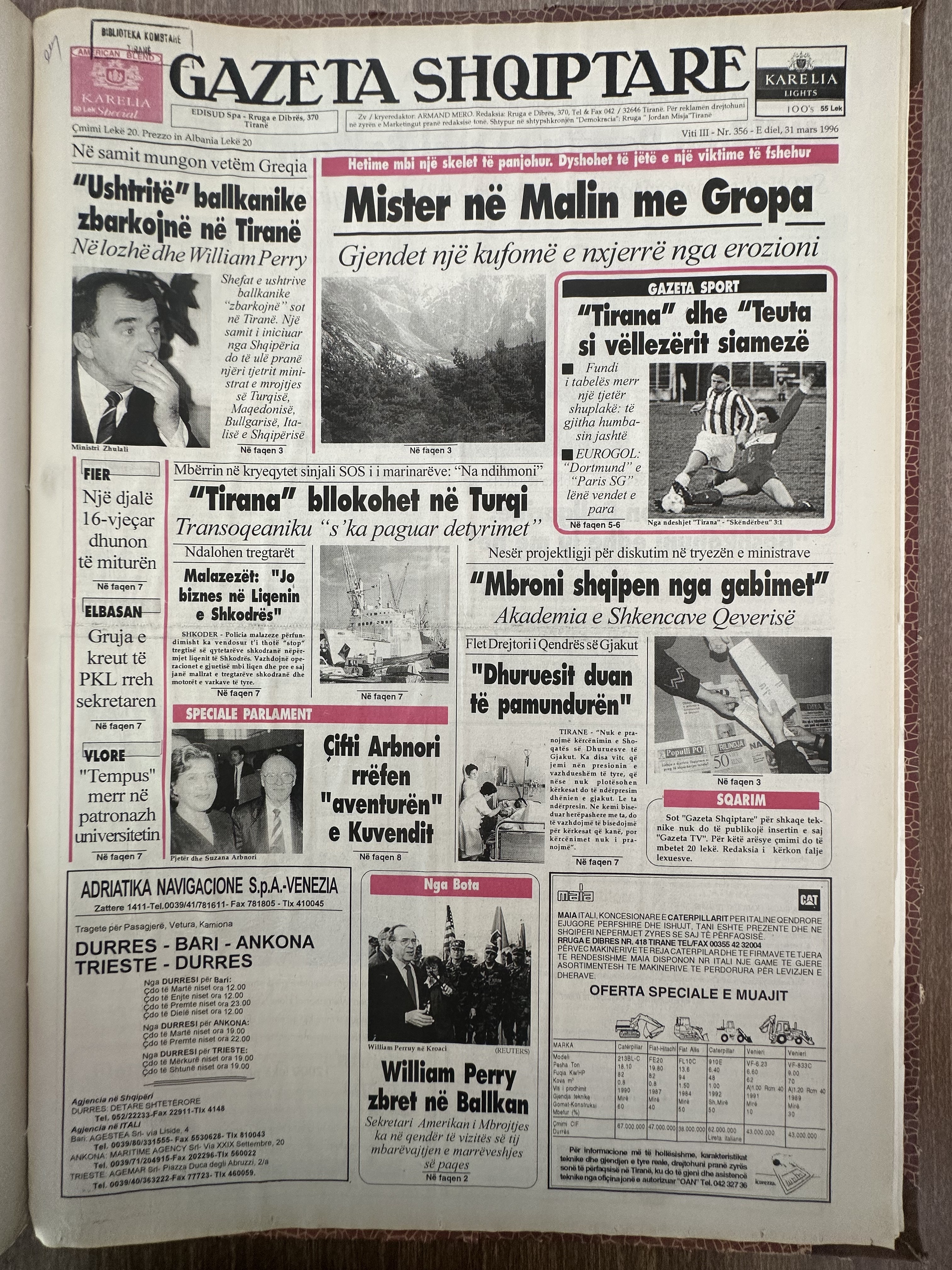 Gazeta Shqiptare 1996-03-31