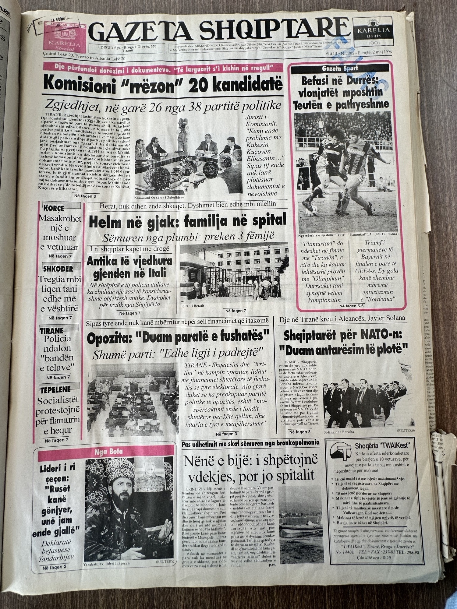 Gazeta Shqiptare 1996-05-02