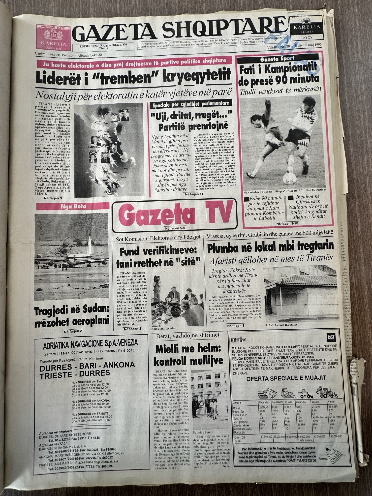 Gazeta Shqiptare 1996-05-05