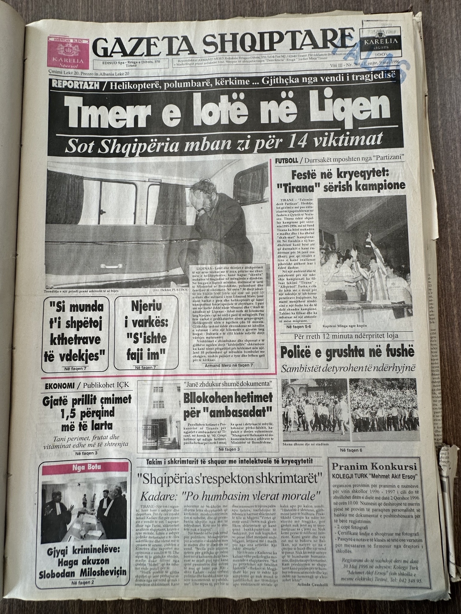 Gazeta Shqiptare 1996-05-09