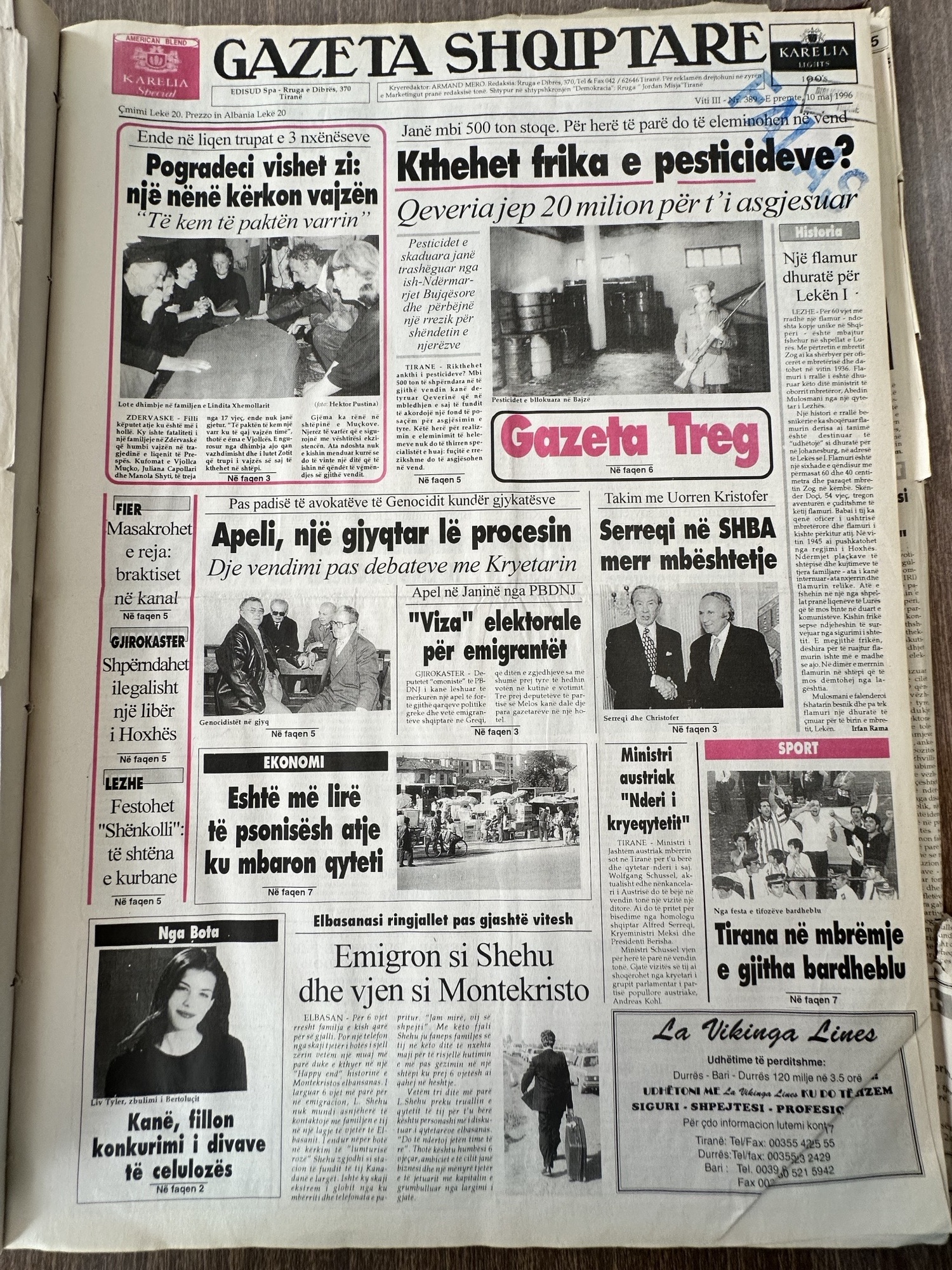 Gazeta Shqiptare 1996-05-10