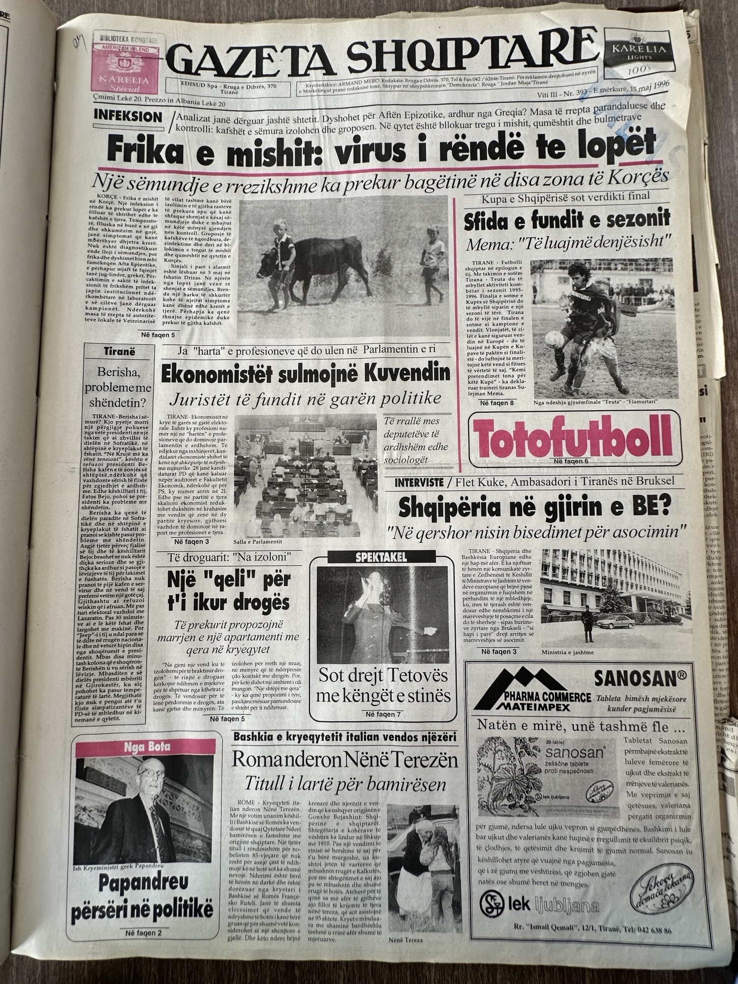 Gazeta Shqiptare 1996-05-15