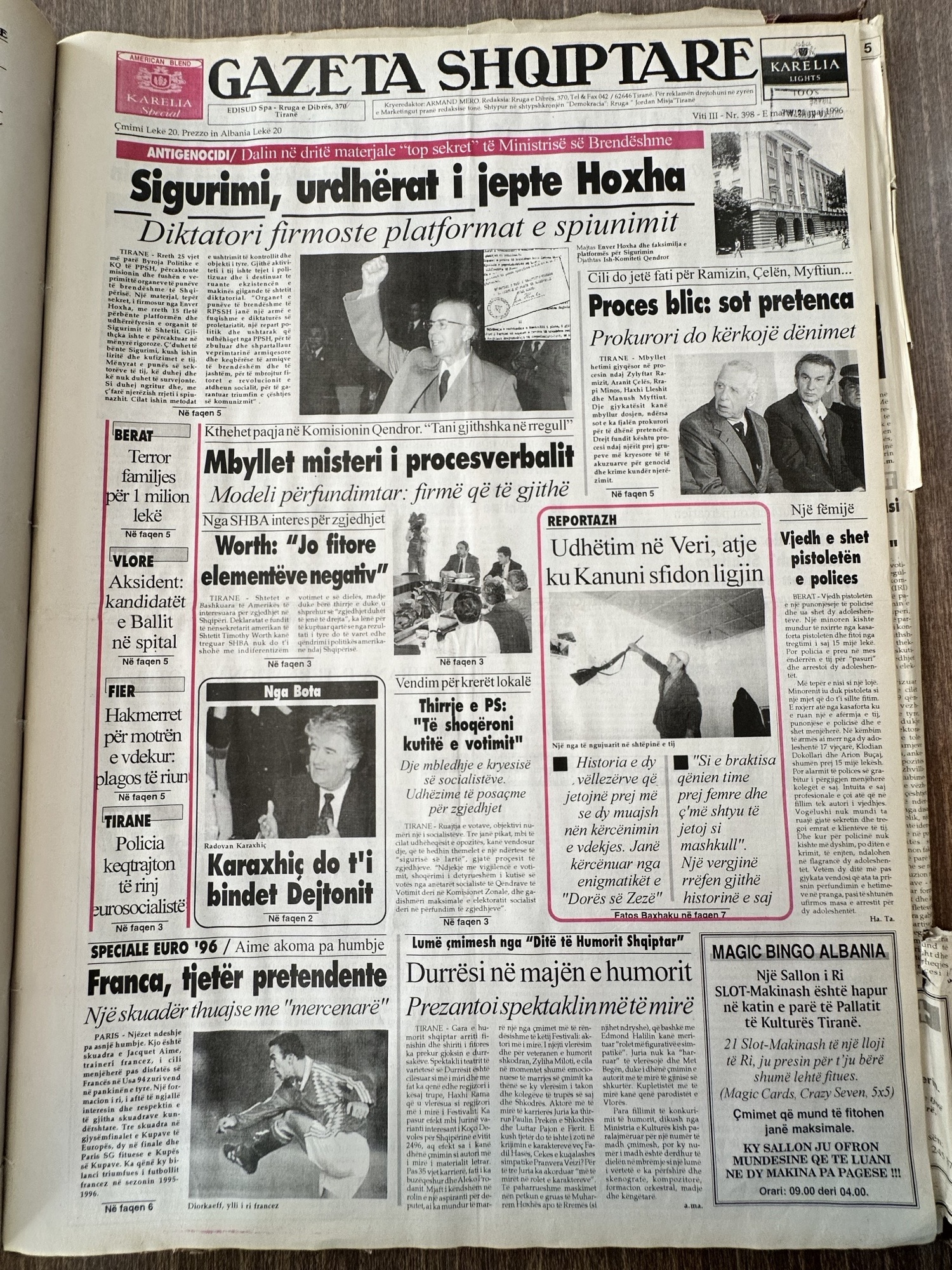 Gazeta Shqiptare 1996-05-28