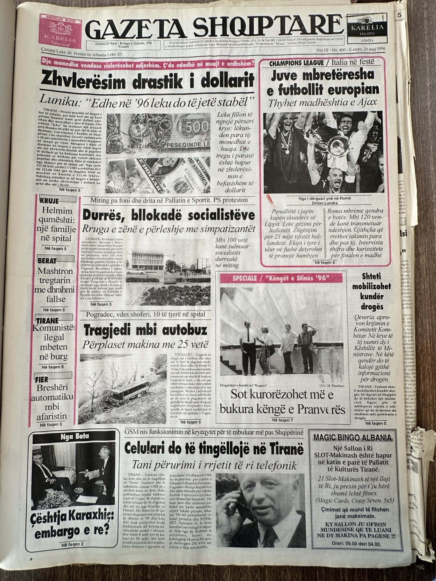 Gazeta Shqiptare 1996-05-23