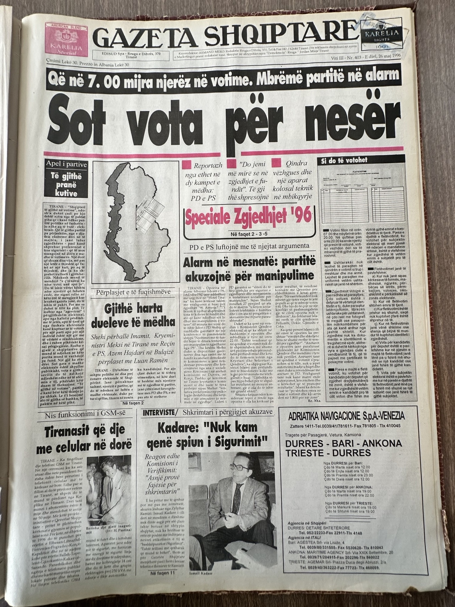 Gazeta Shqiptare 1996-05-26