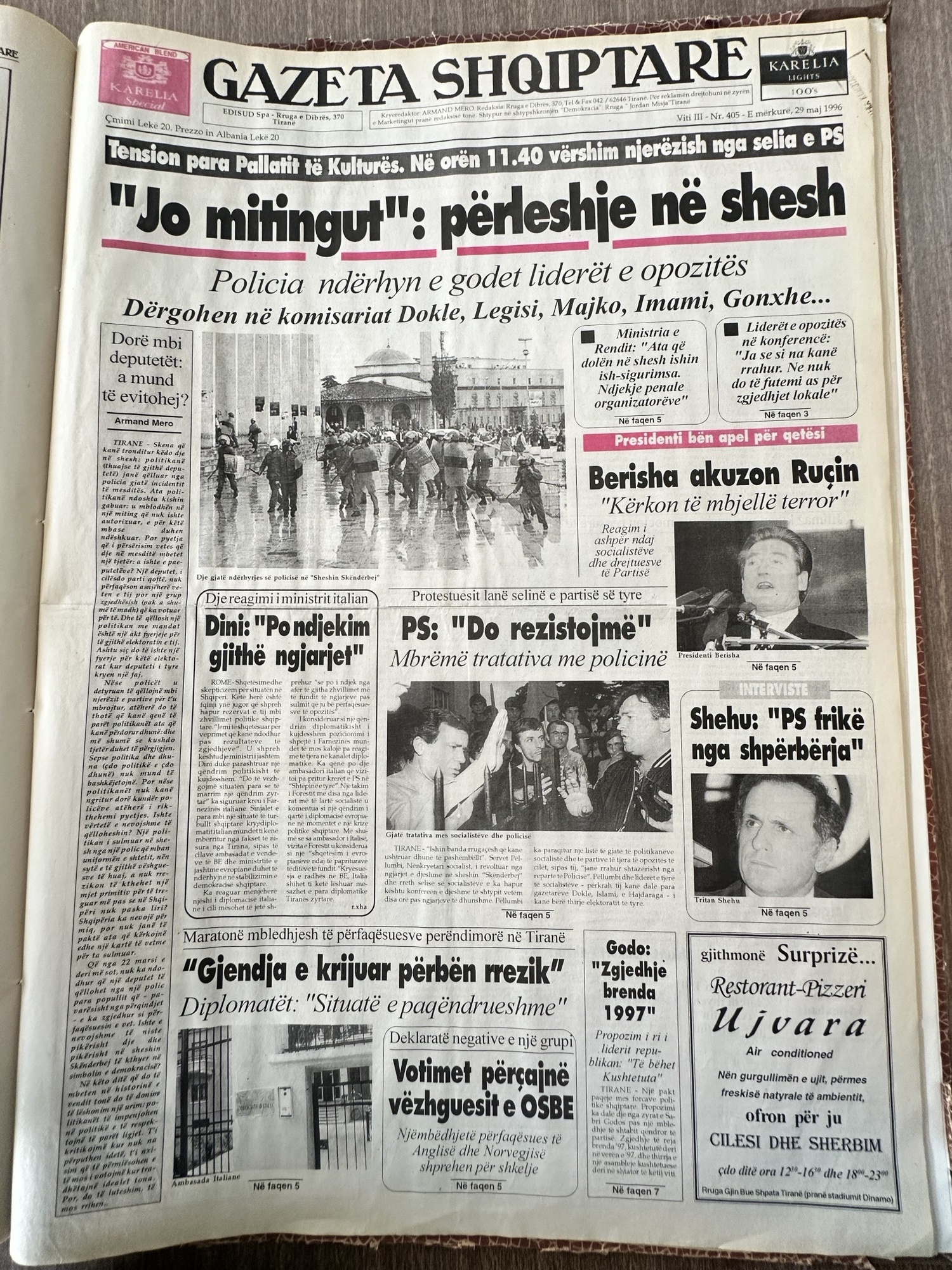 Gazeta Shqiptare 1996-05-29