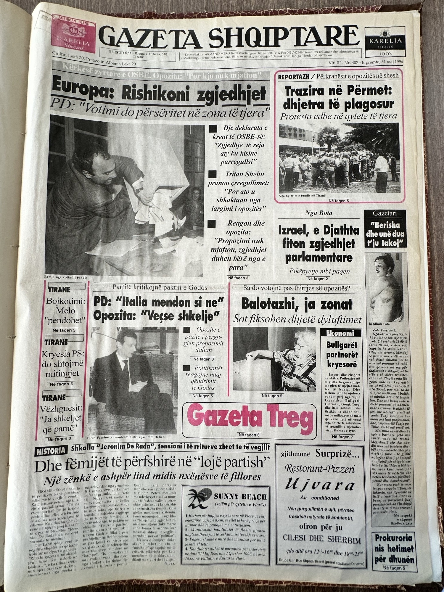 Gazeta Shqiptare 1996-05-31