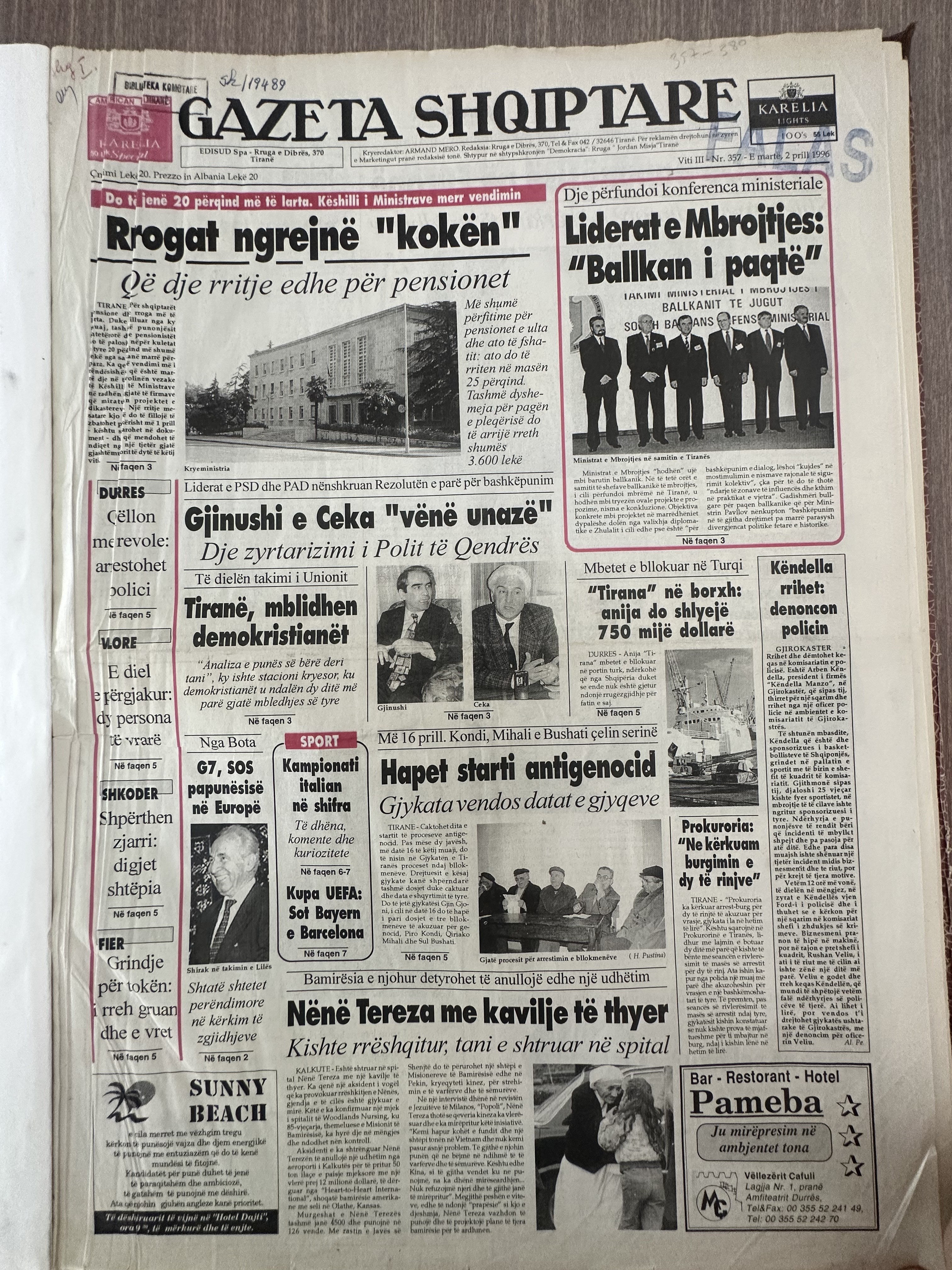 Gazeta Shqiptare 1998-04-20