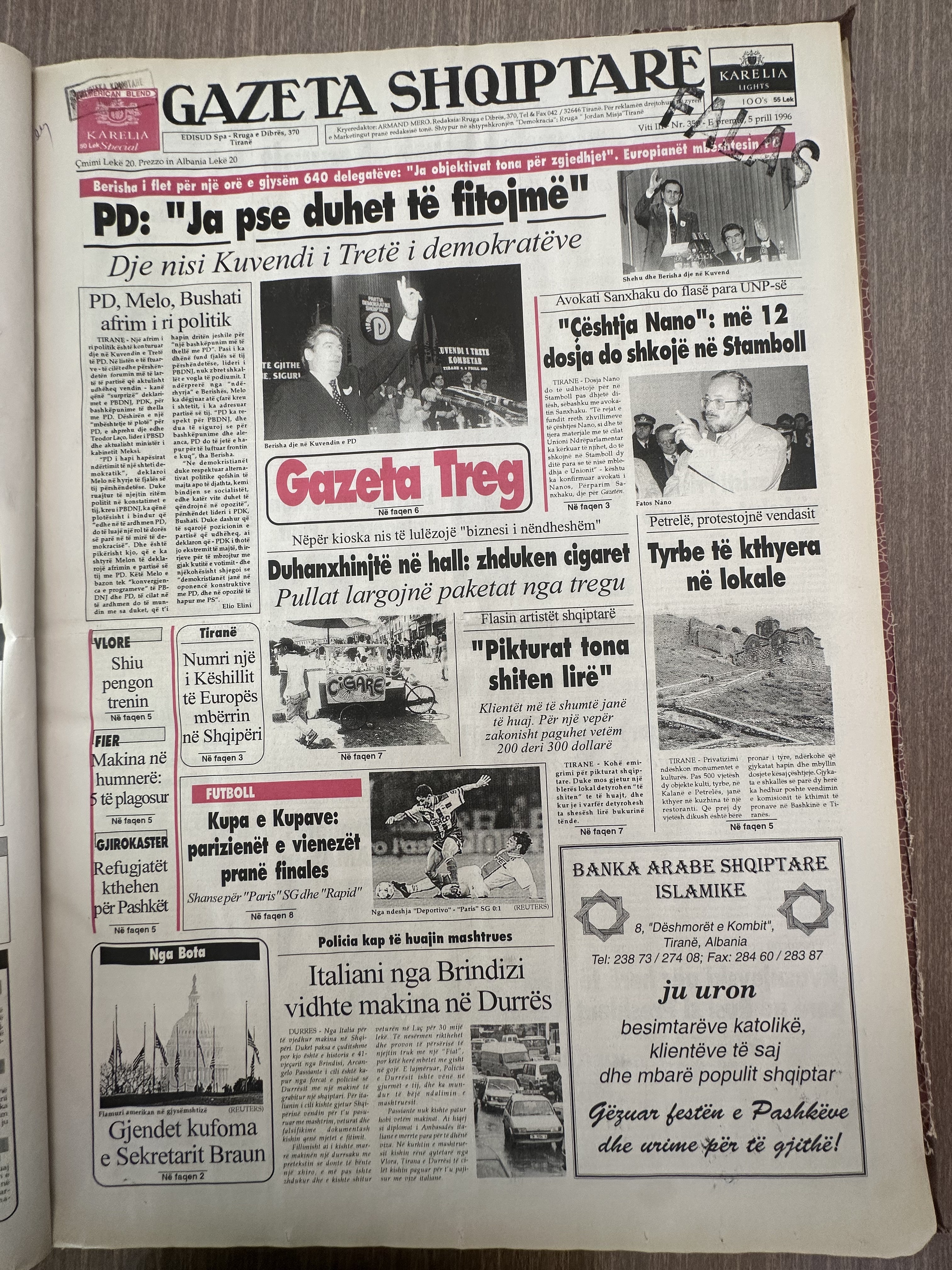 Gazeta Shqiptare 1996-07-15