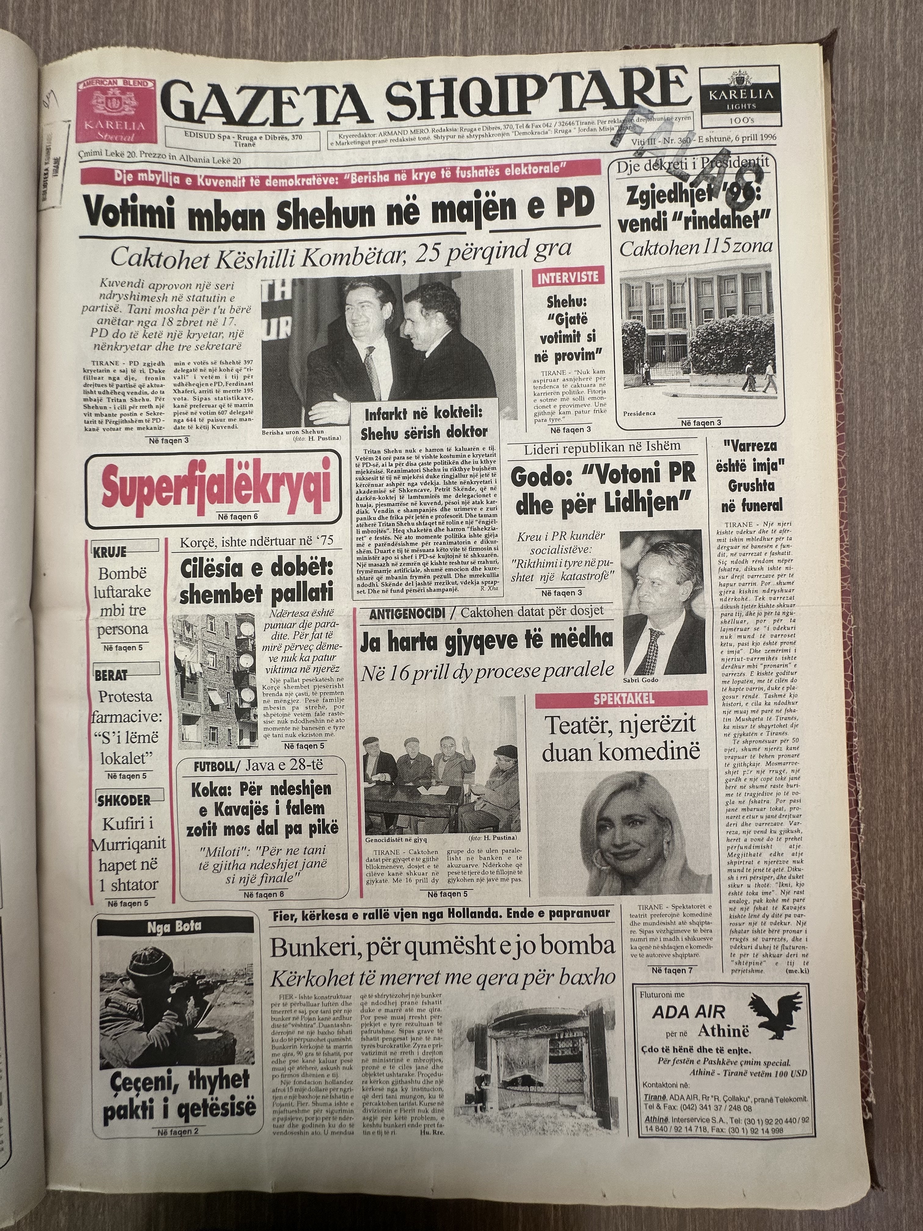 Gazeta Shqiptare 1996-04-06