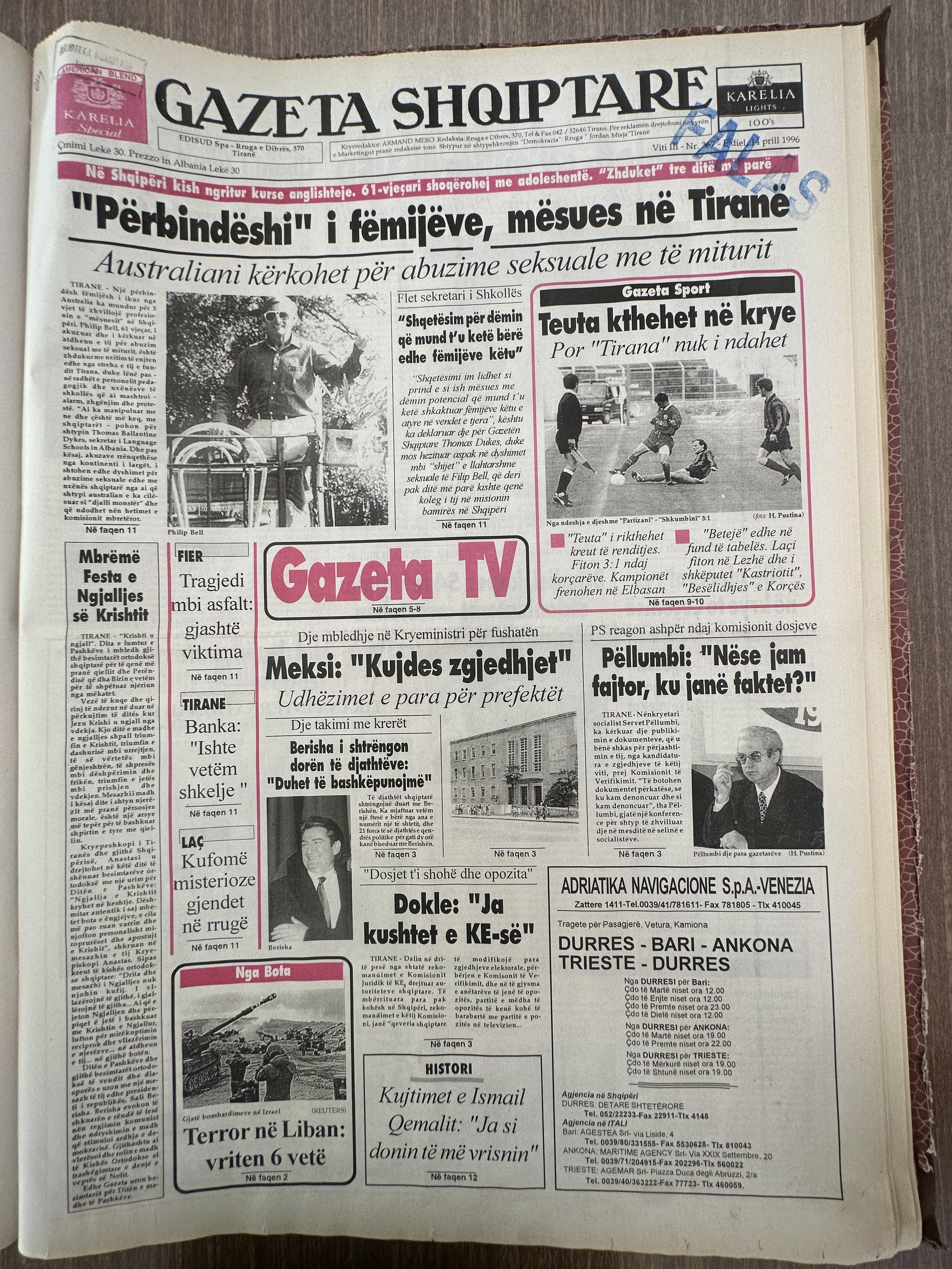 Gazeta Shqiptare 1996-06-30
