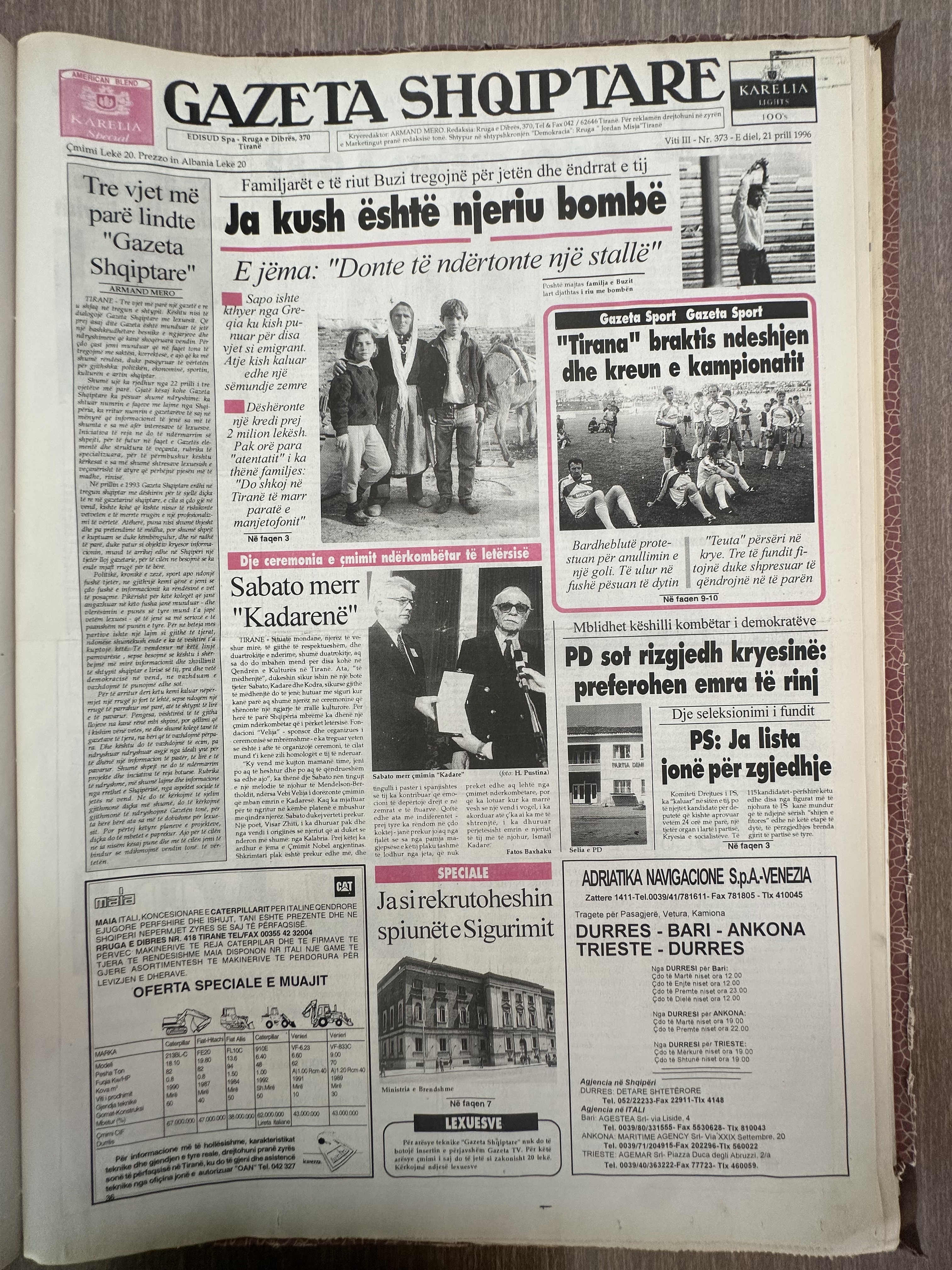 Gazeta Shqiptare 1996-07-11