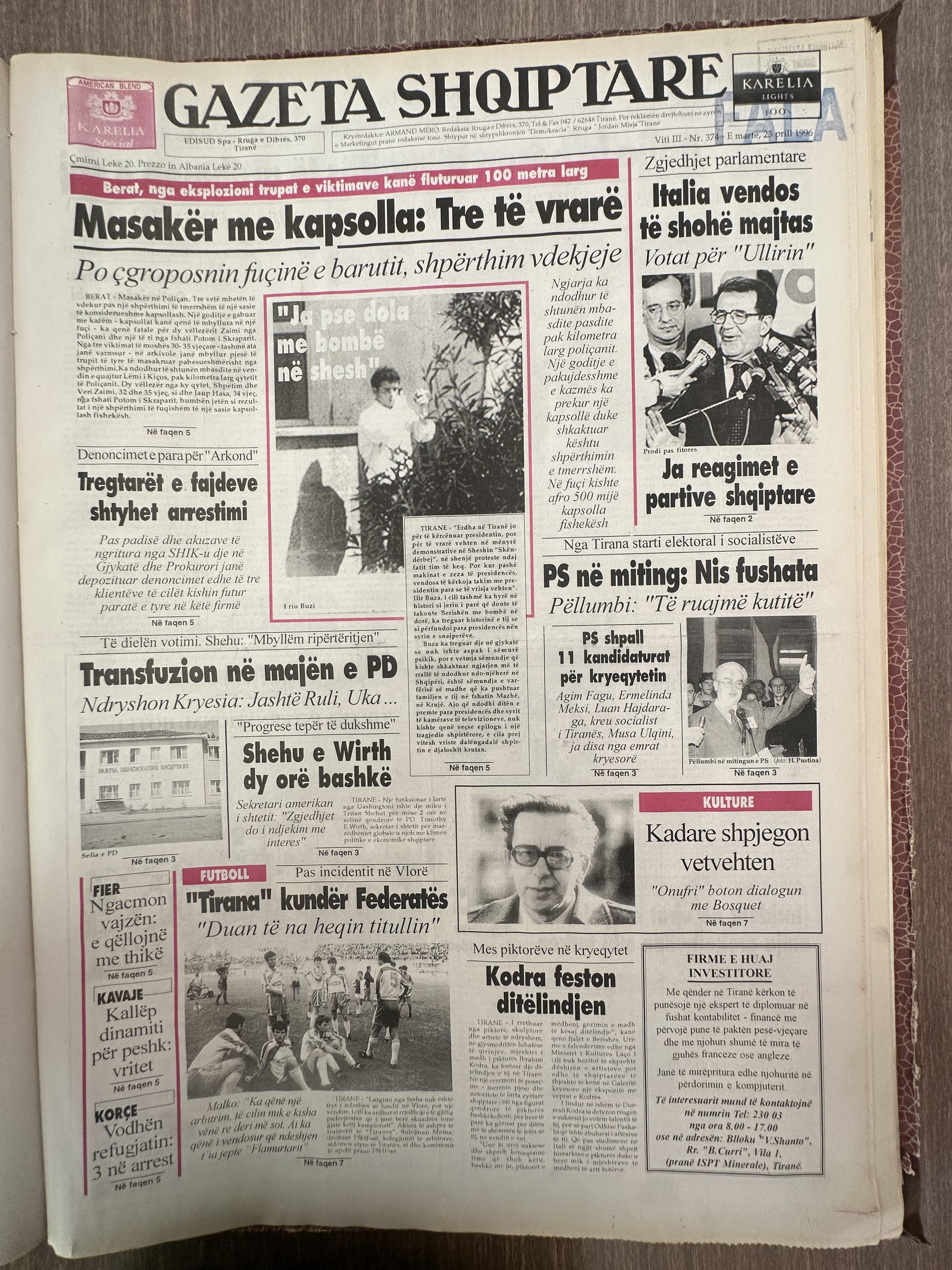 Gazeta Shqiptare 1996-03-25