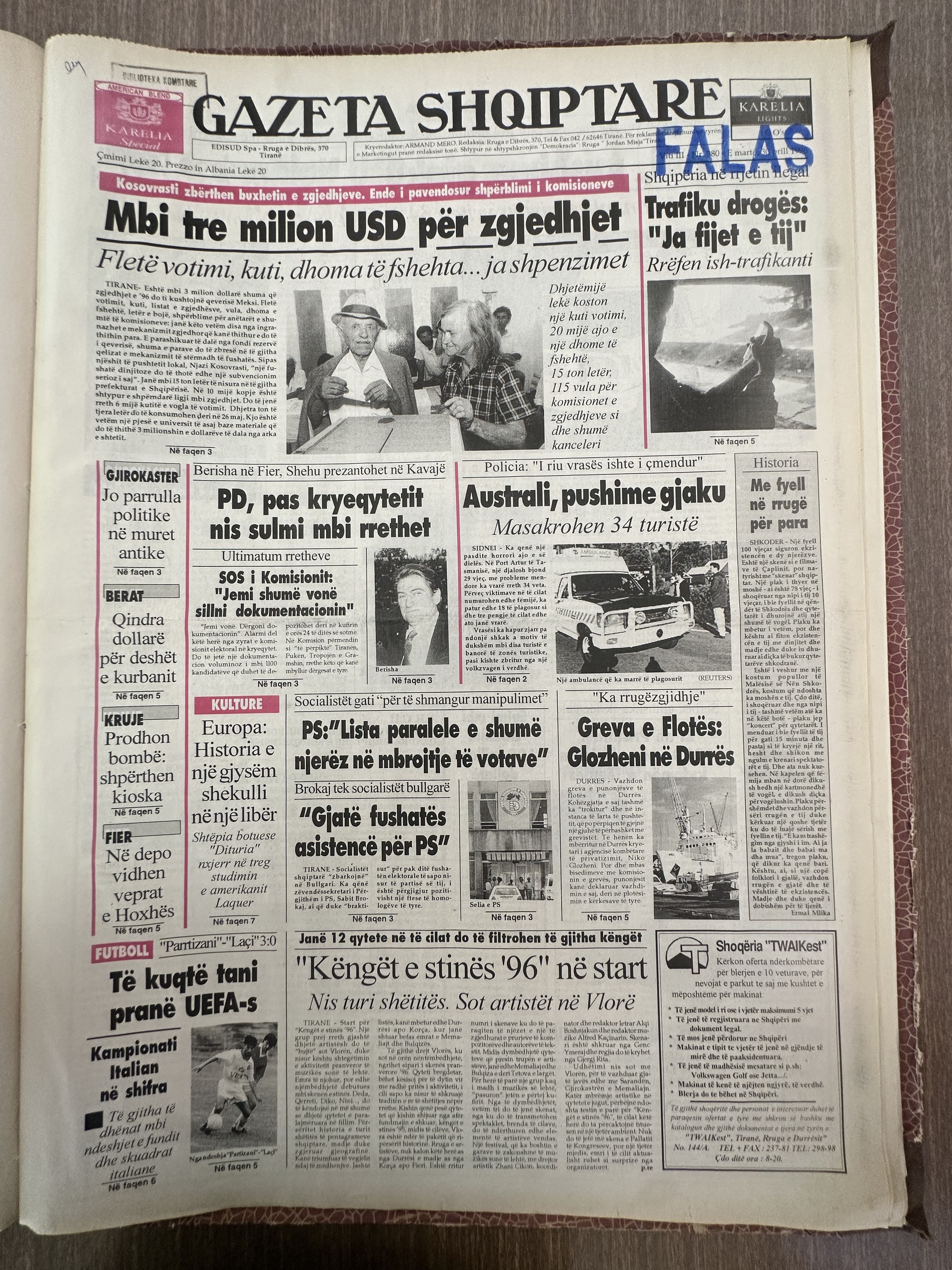 Gazeta Shqiptare 1994-10-08