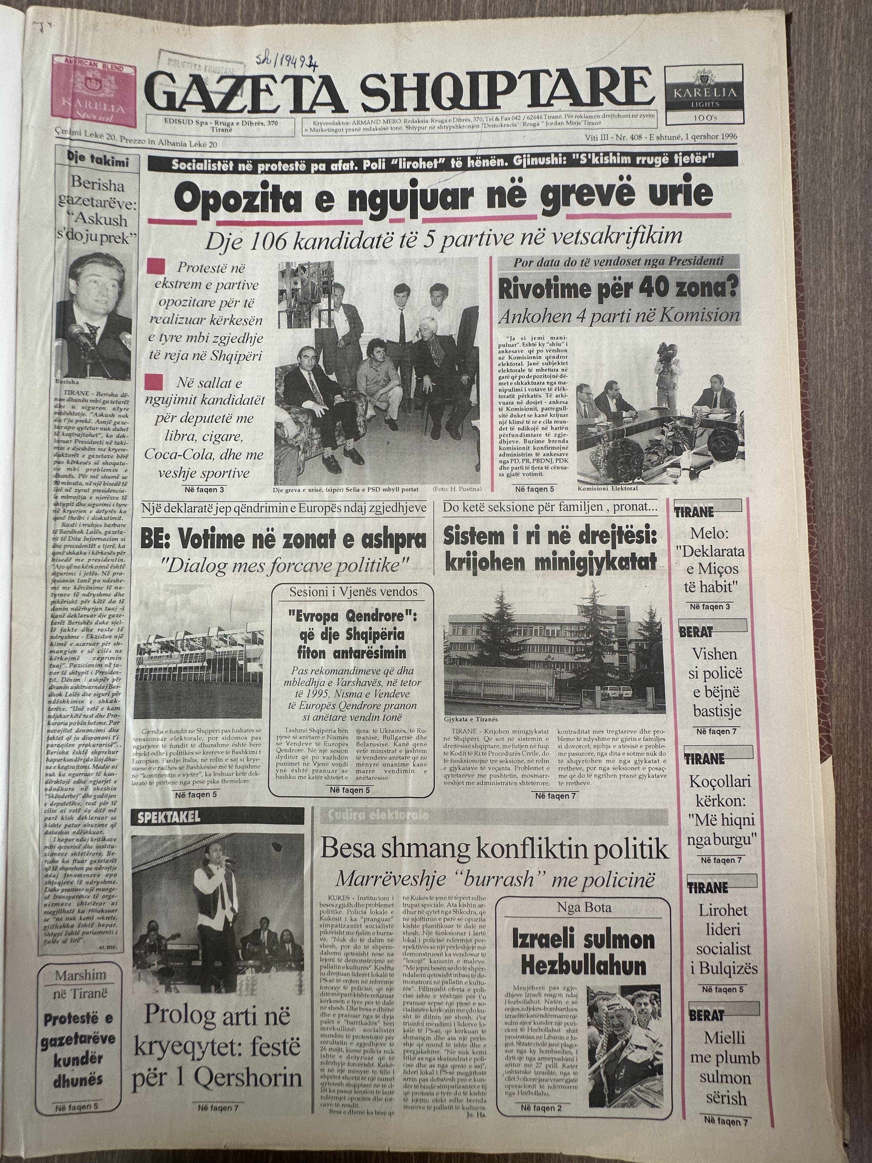 Gazeta Shqiptare 1996-06-01