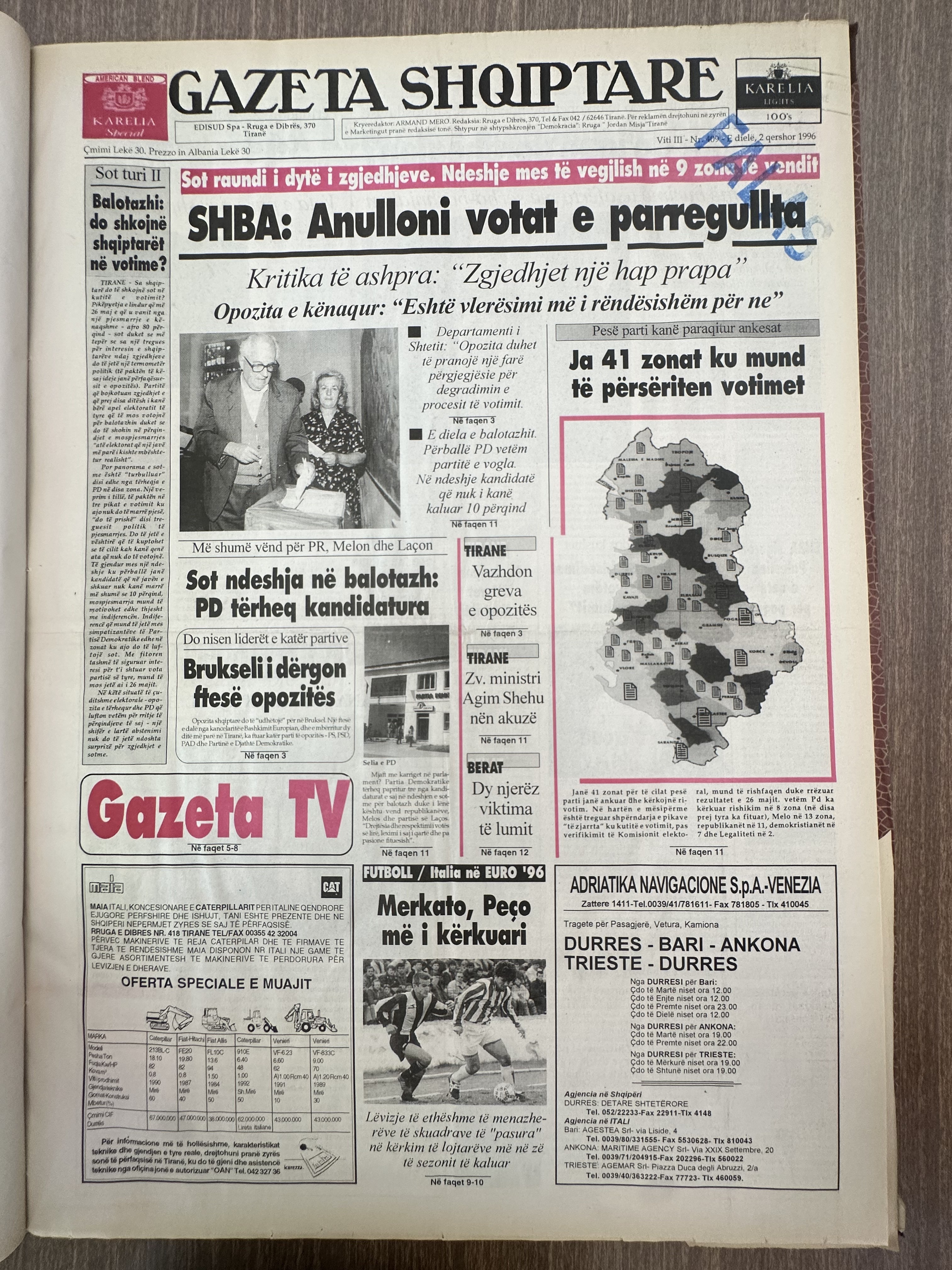 Gazeta Shqiptare 1996-06-02