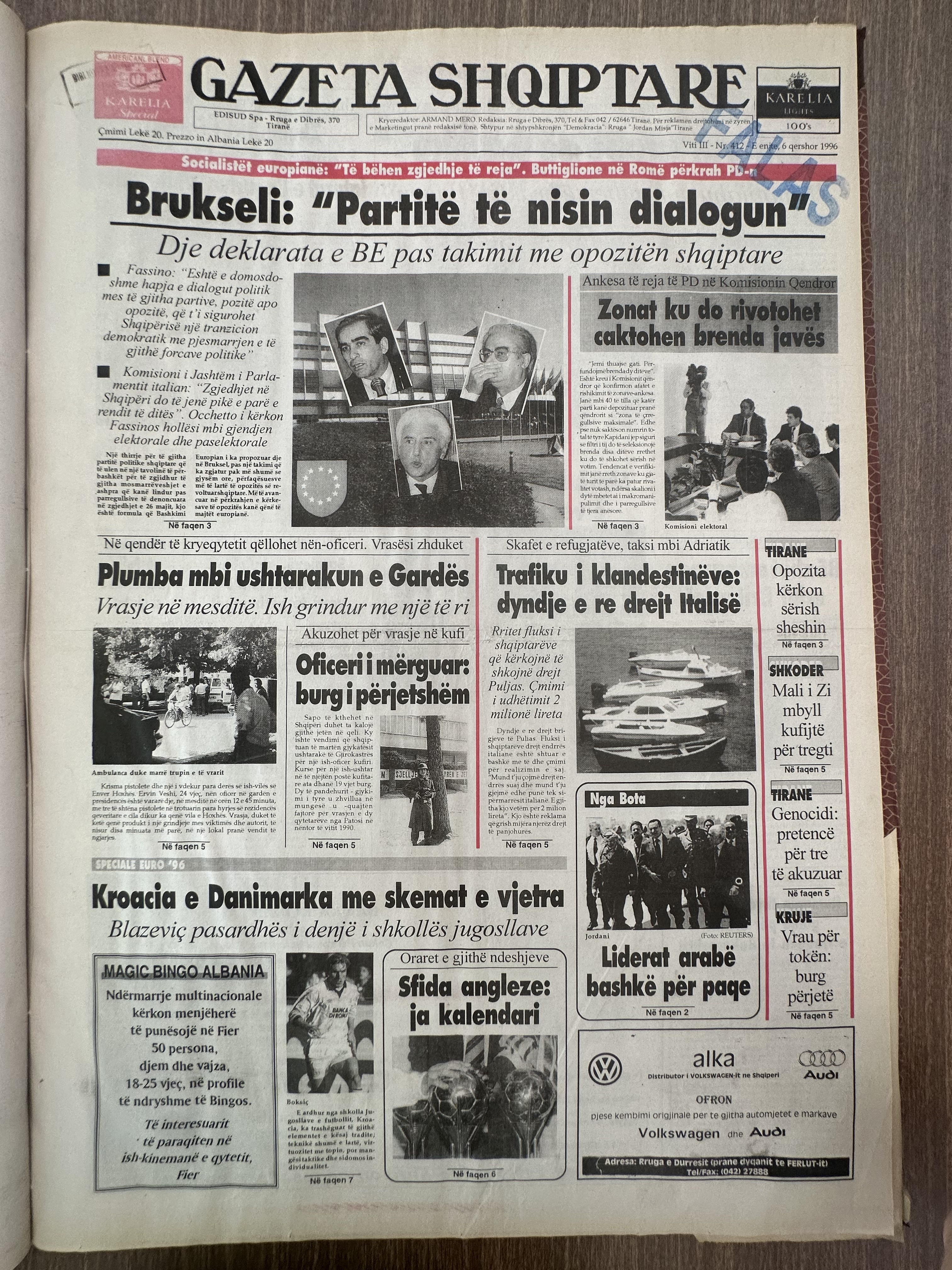 Gazeta Shqiptare 1996-06-06