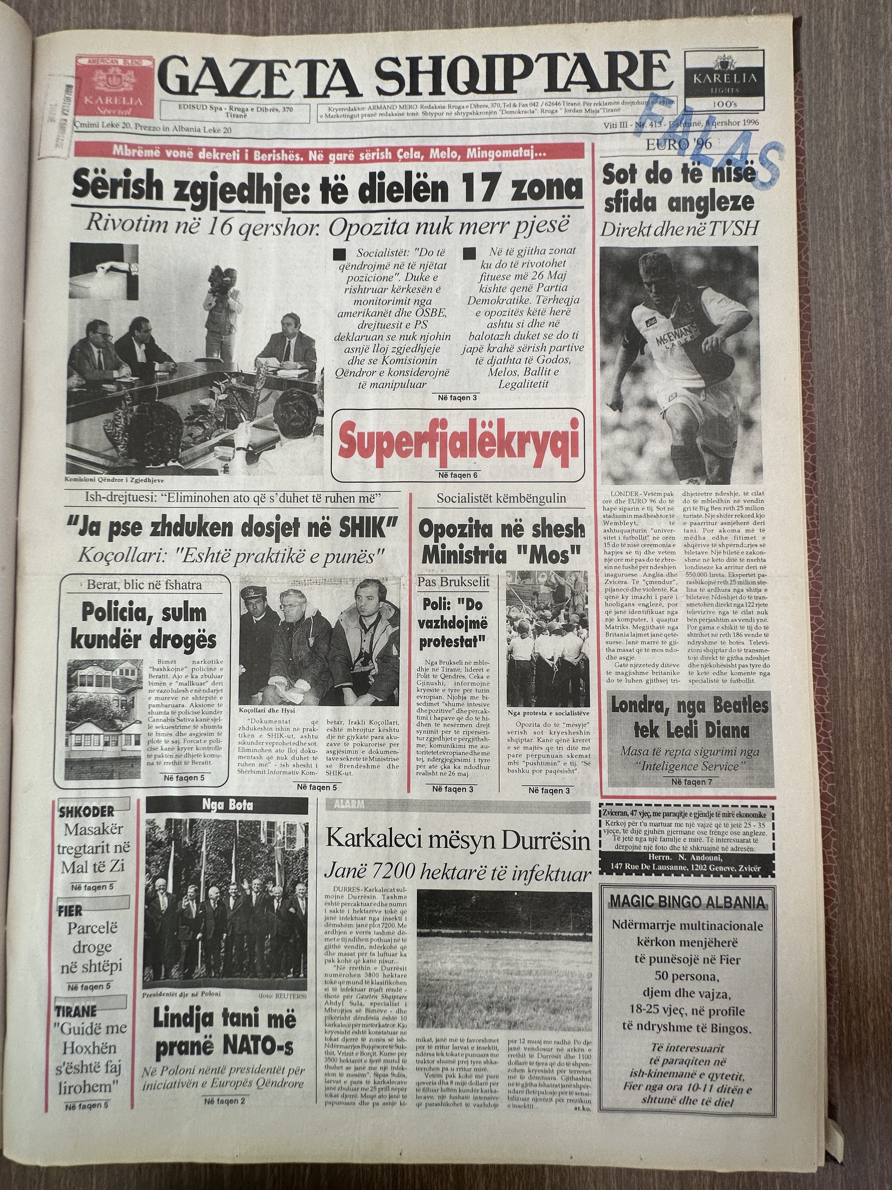 Gazeta Shqiptare 1996-04-09