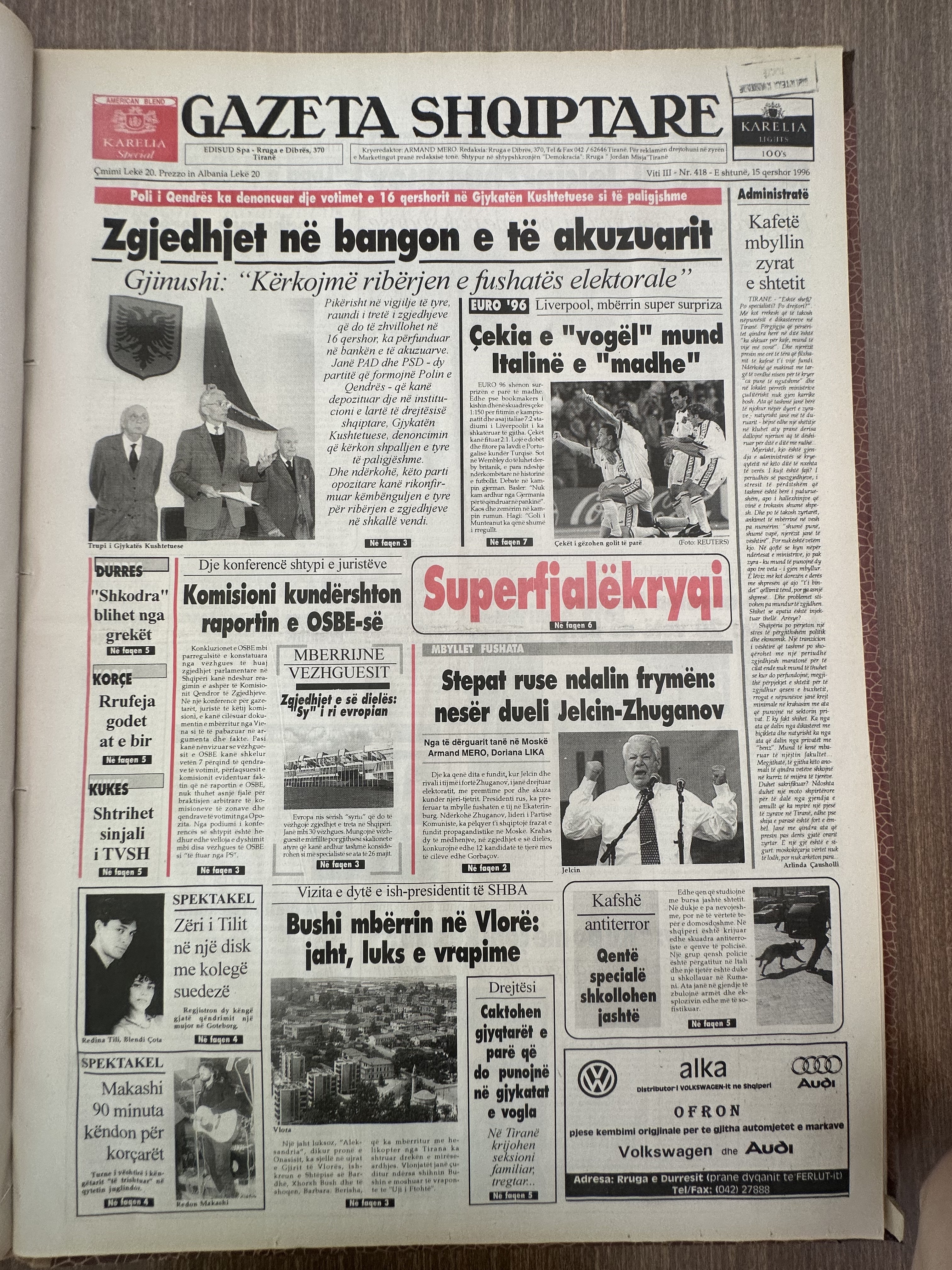 Gazeta Shqiptare 1996-06-15