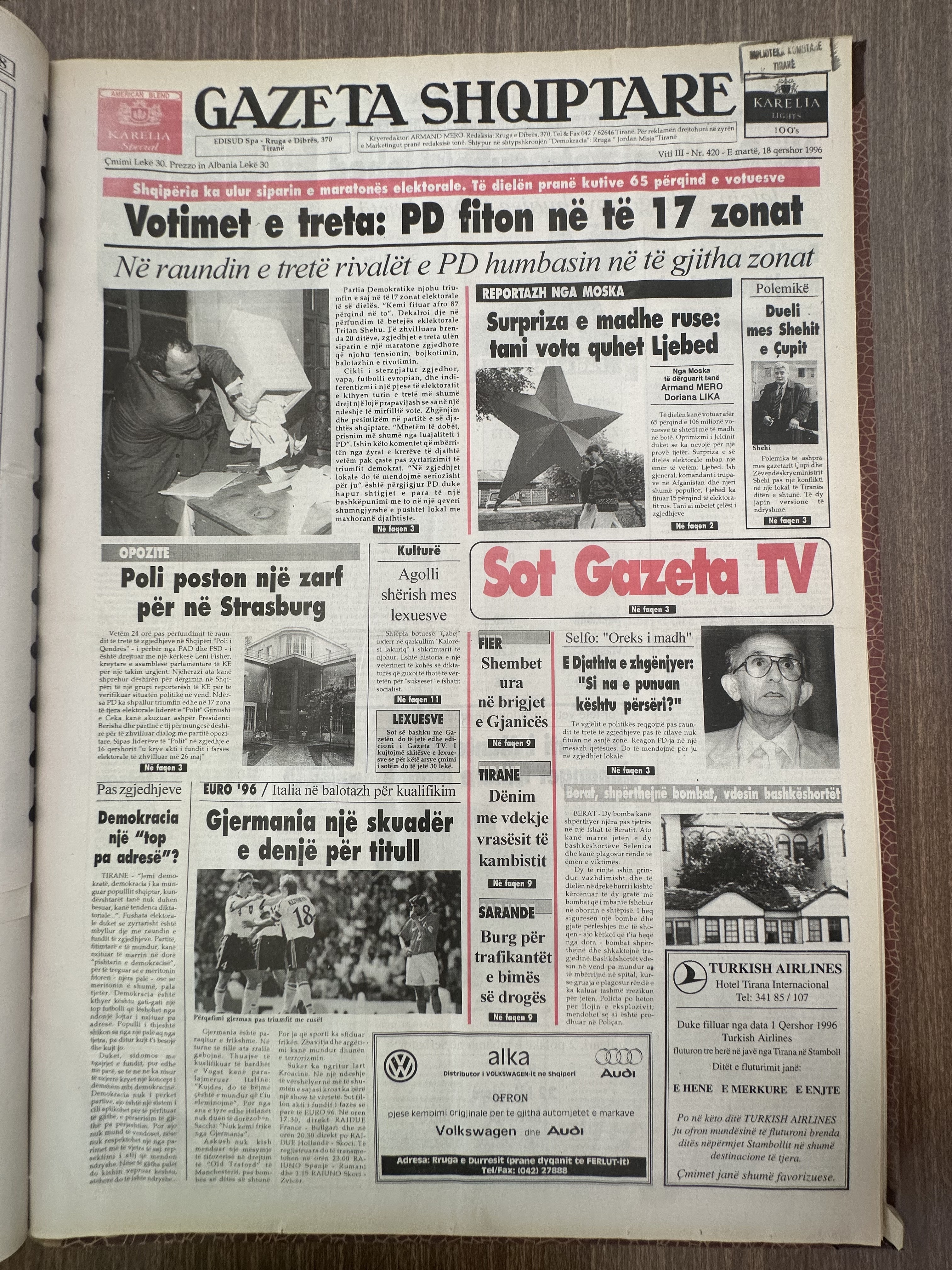 Gazeta Shqiptare 1996-06-18