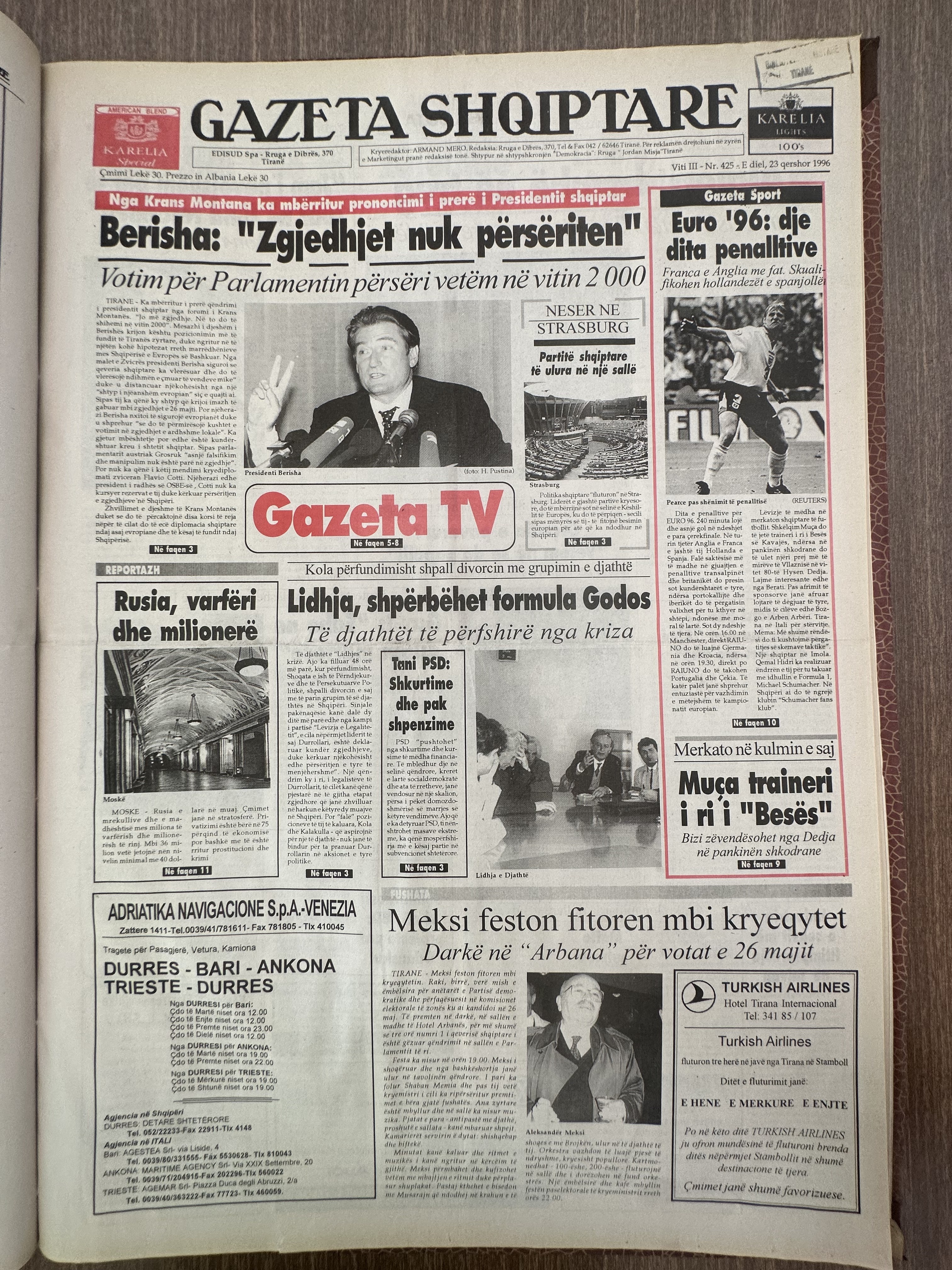 Gazeta Shqiptare 1996-06-23