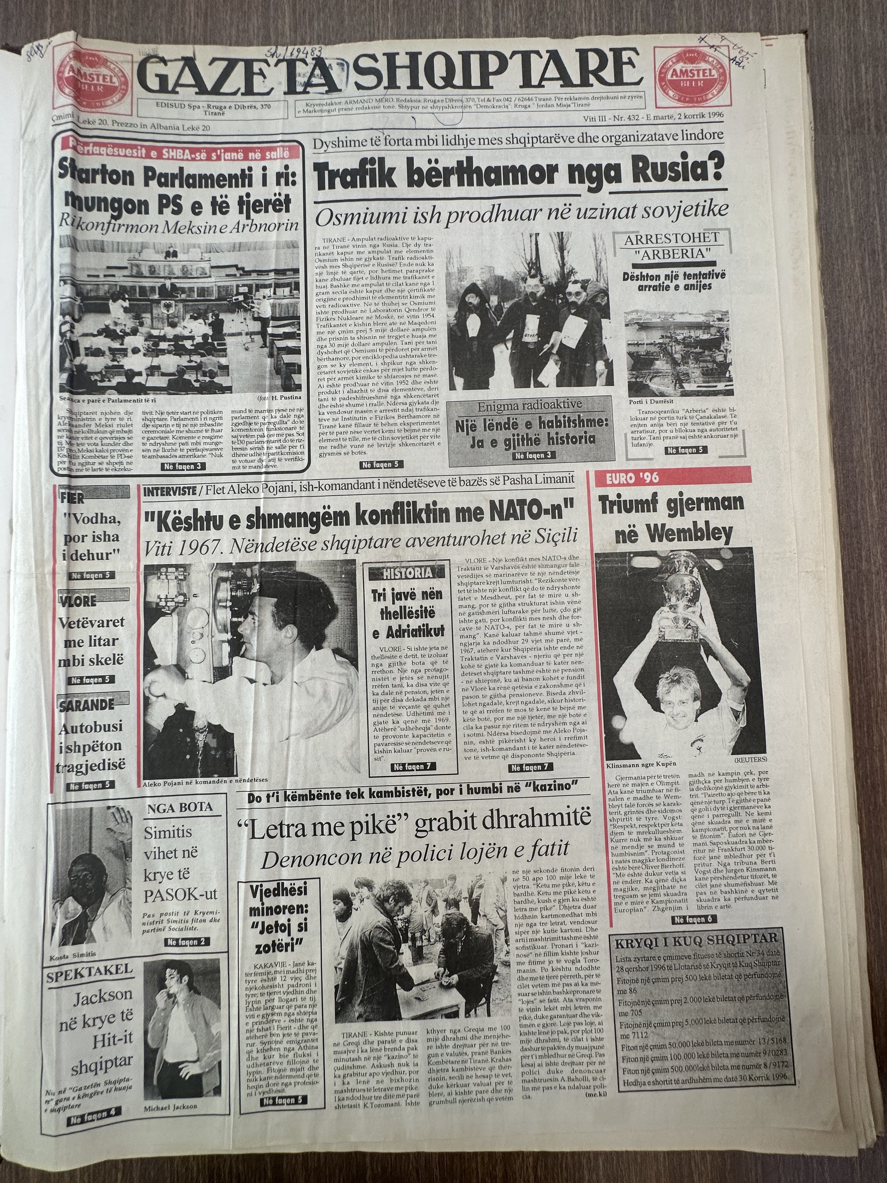 Gazeta Shqiptare 1996-07-02