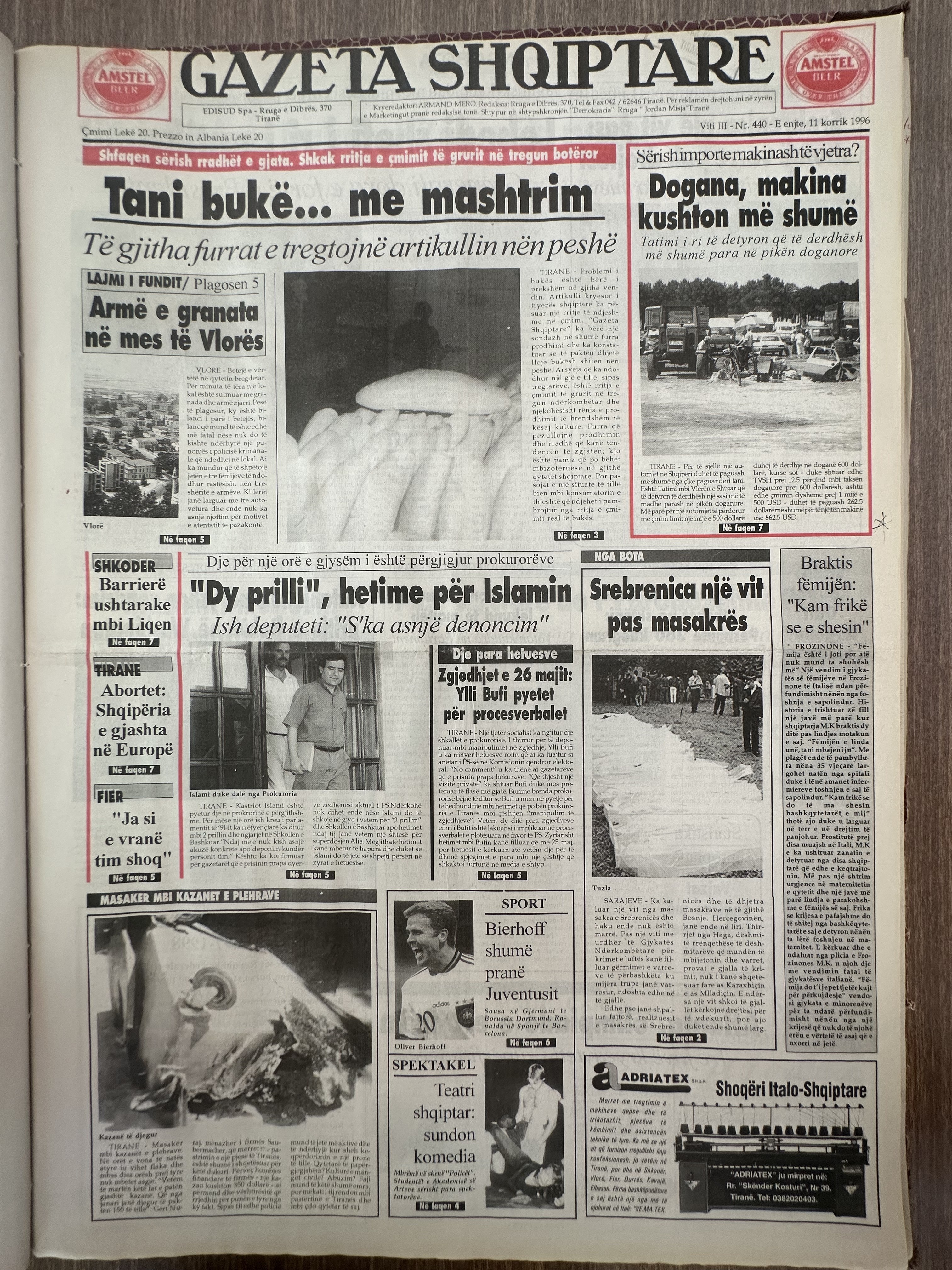Gazeta Shqiptare 1996-07-11