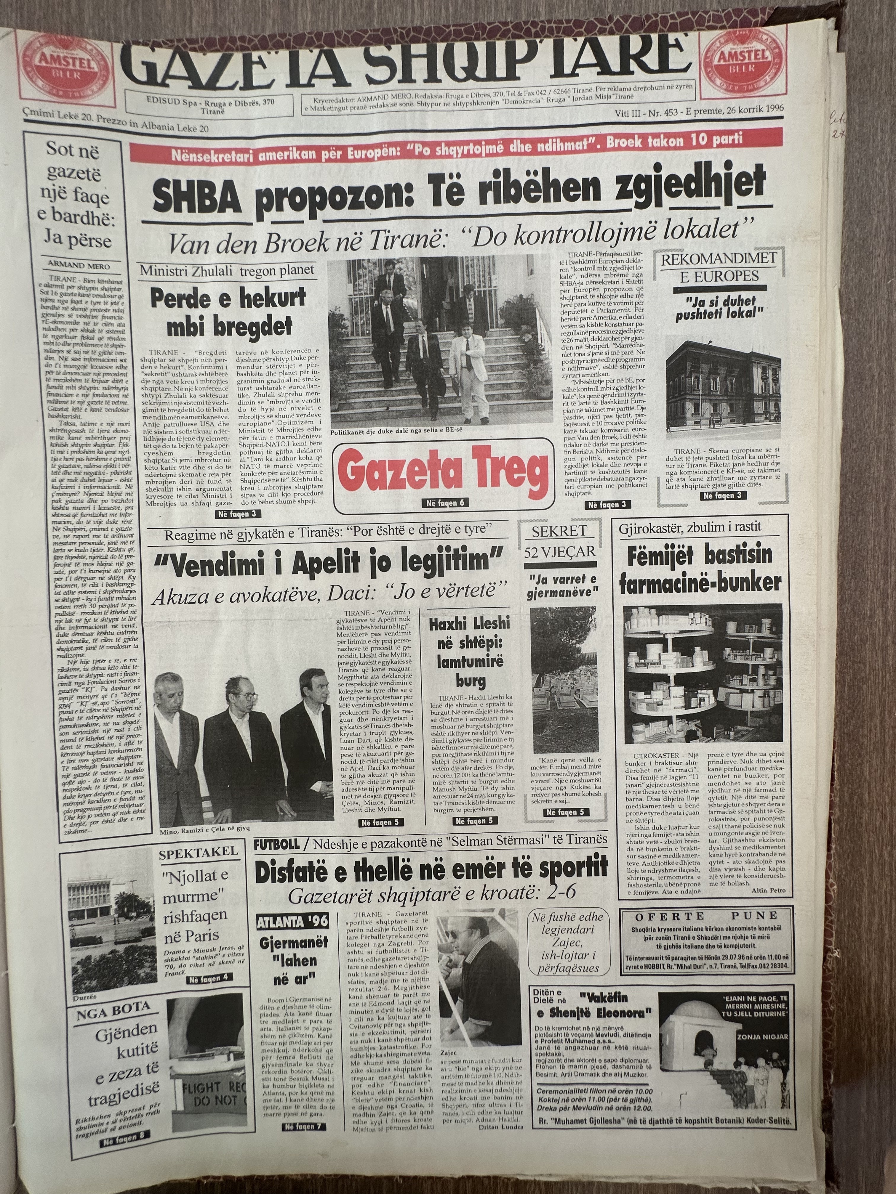 Gazeta Shqiptare 1996-07-26