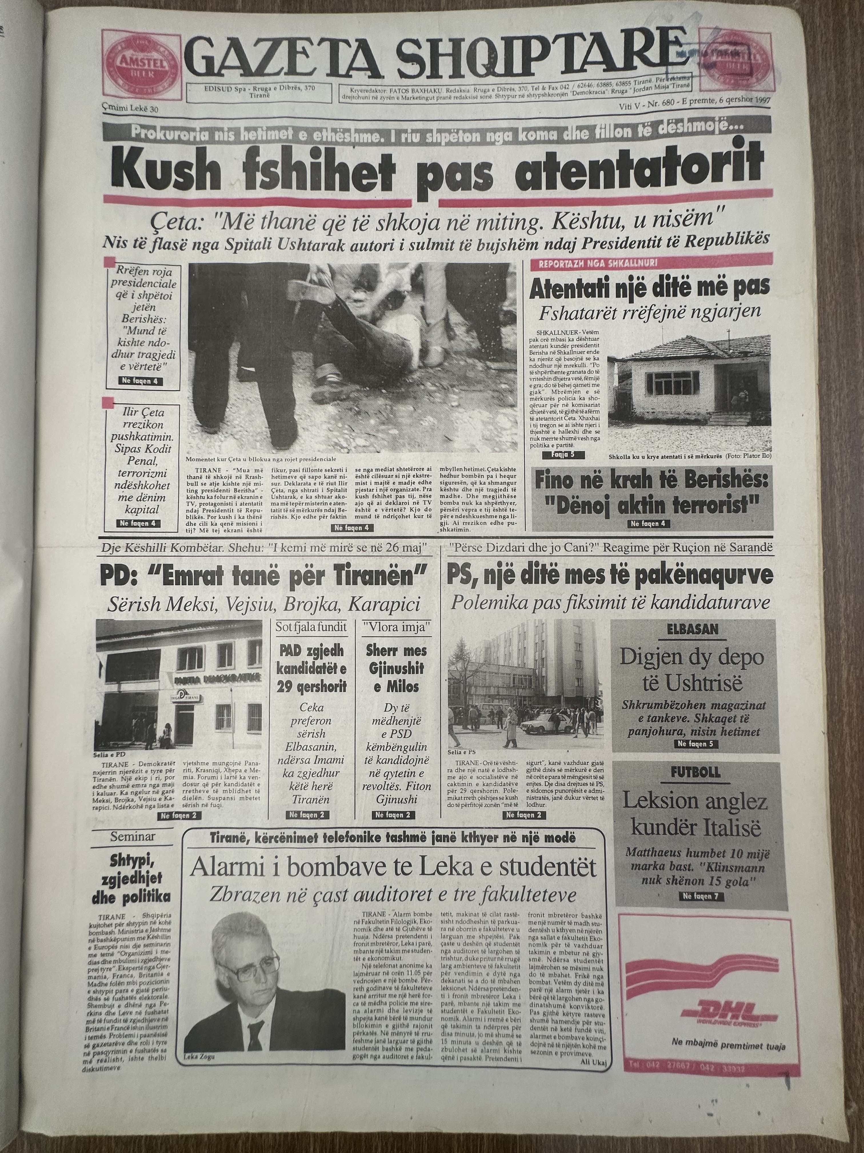 Gazeta Shqiptare 1997-06-06
