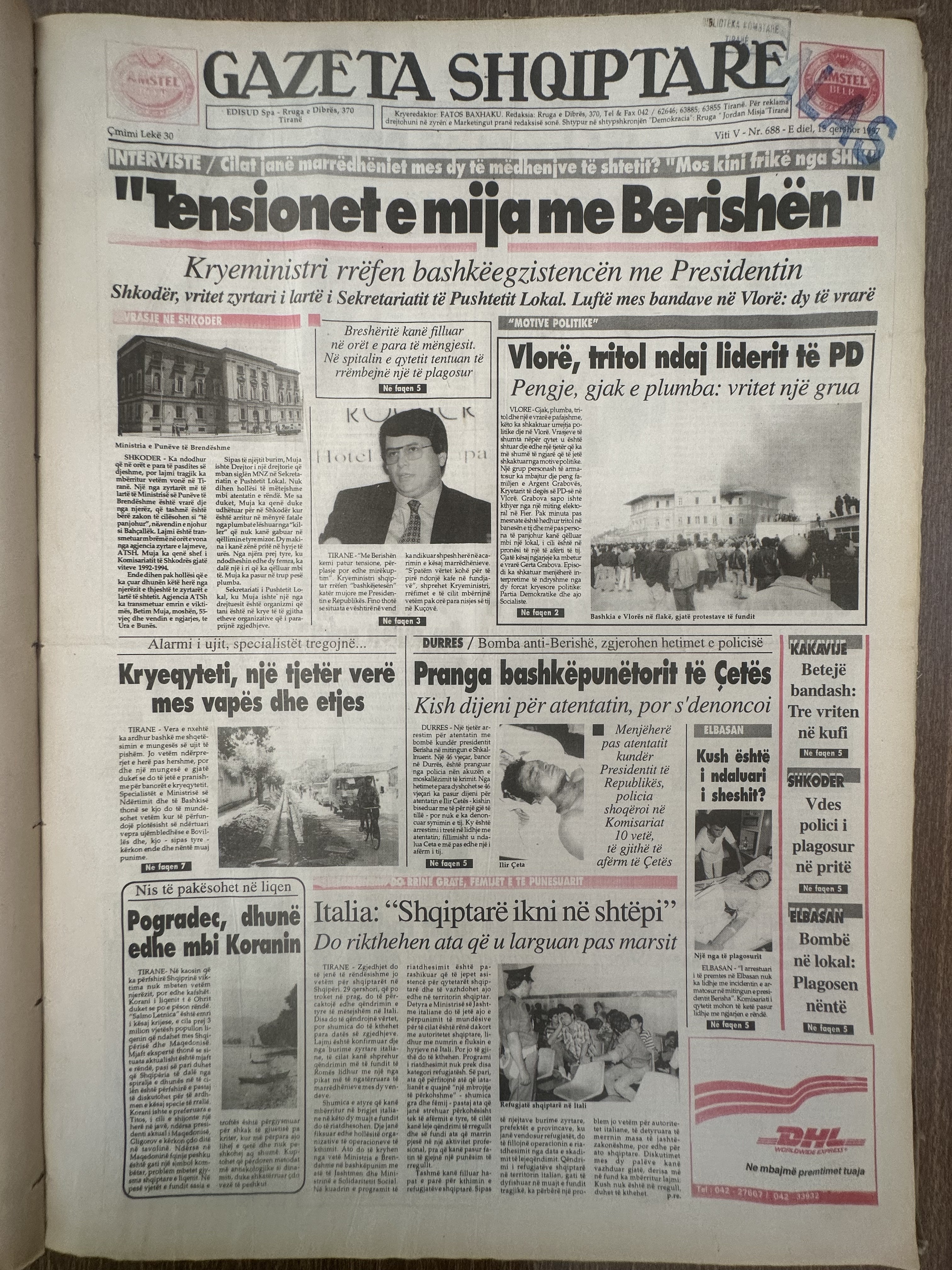 Gazeta Shqiptare 1997-06-15