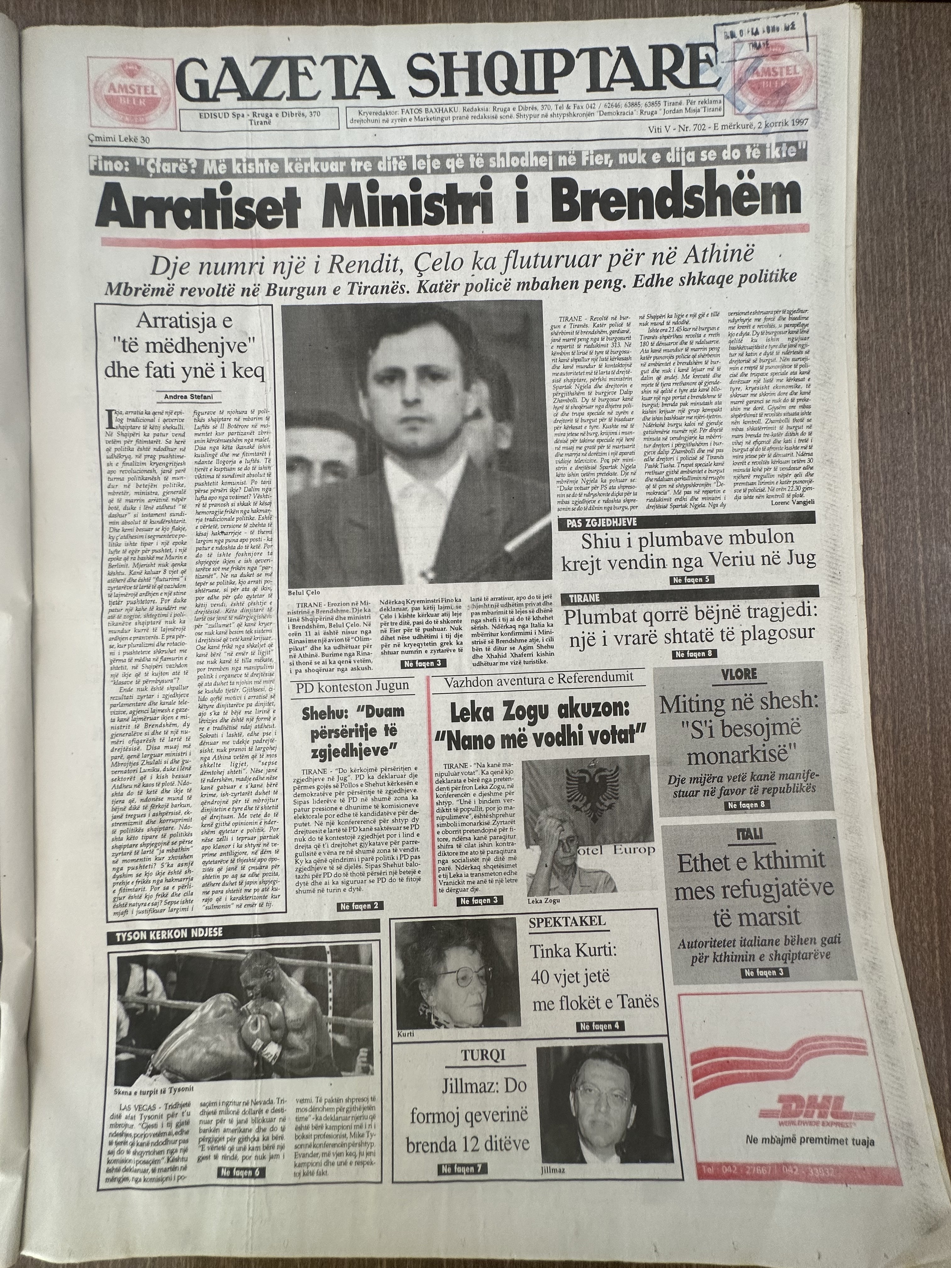 Gazeta Shqiptare 1997-10-27
