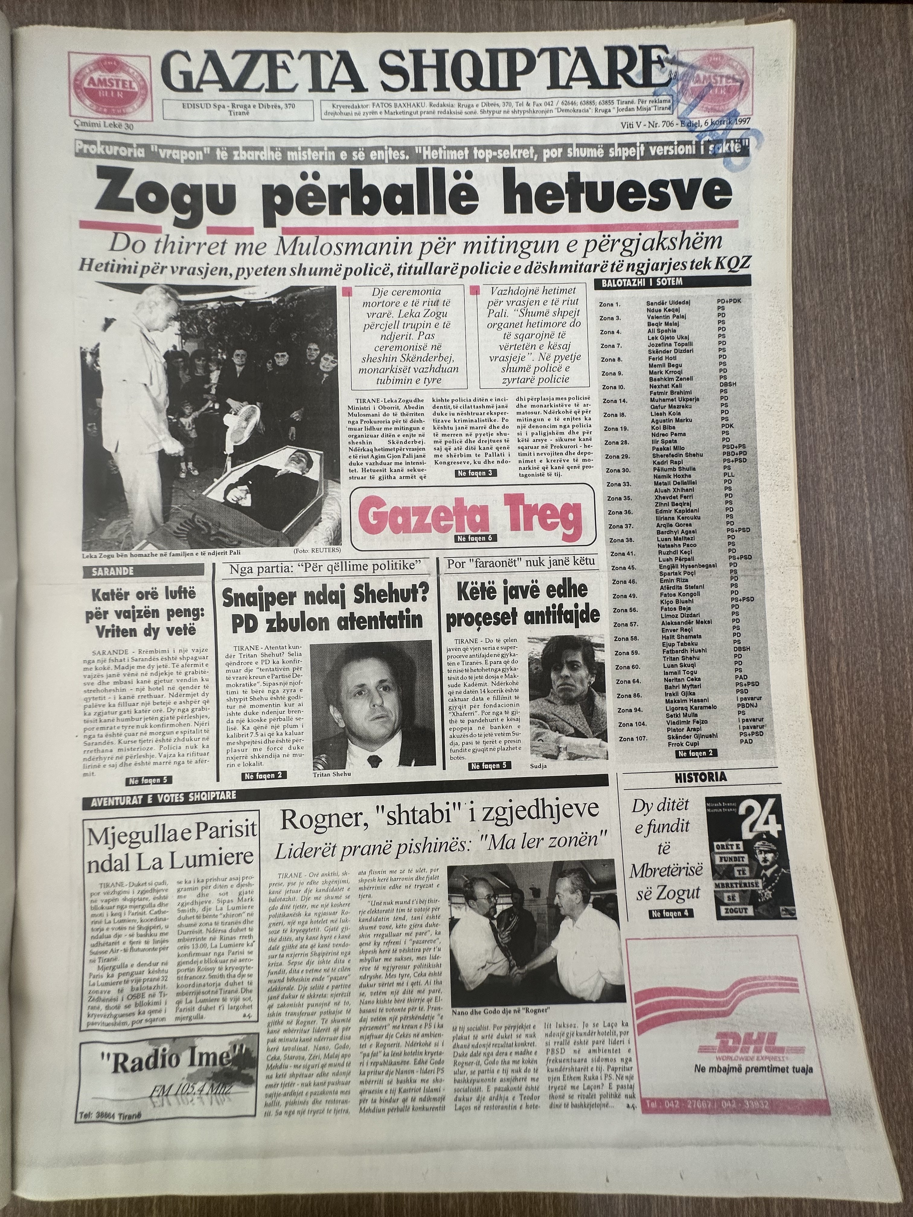 Gazeta Shqiptare 1997-07-06