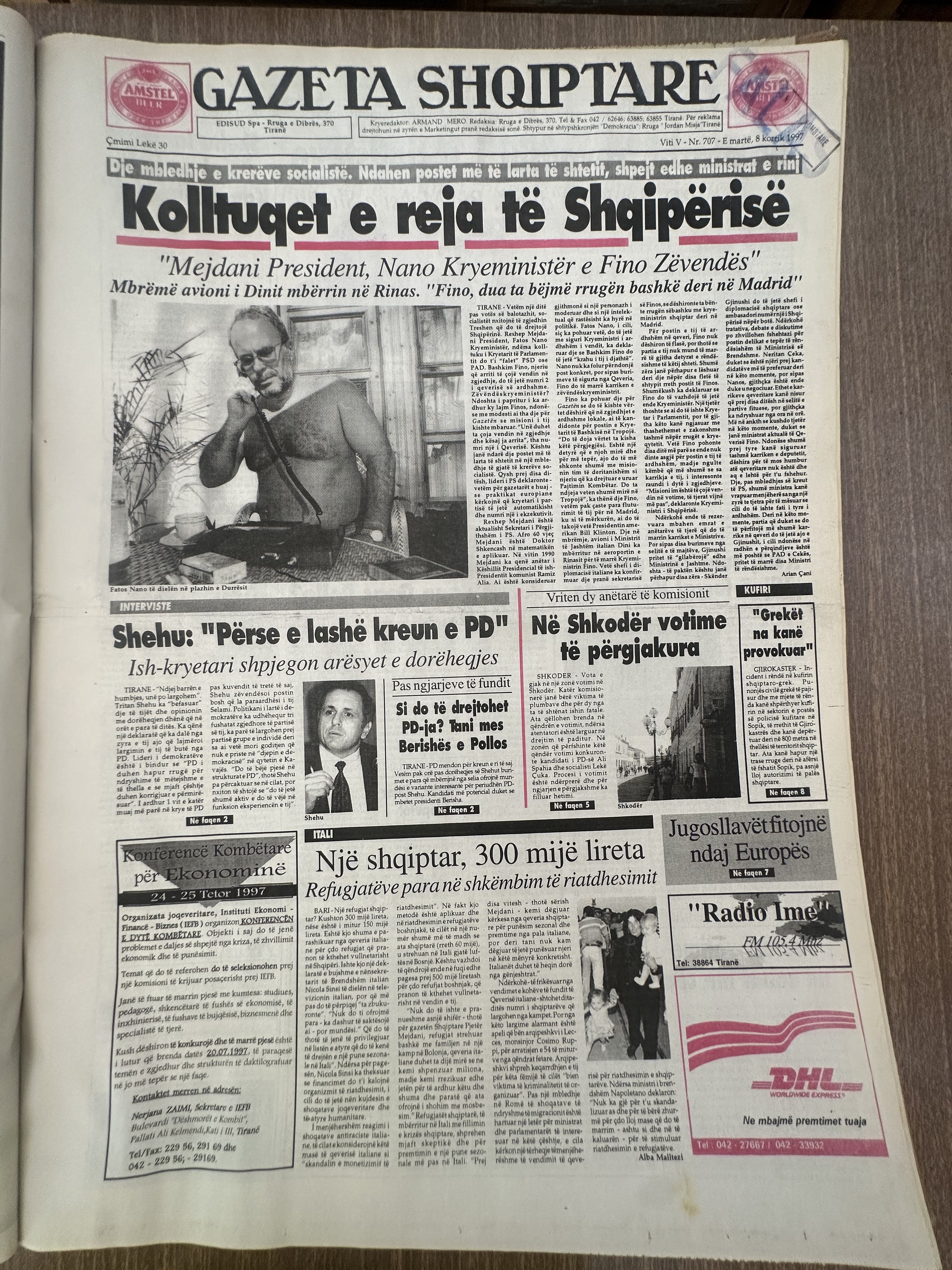 Gazeta Shqiptare 1997-10-08