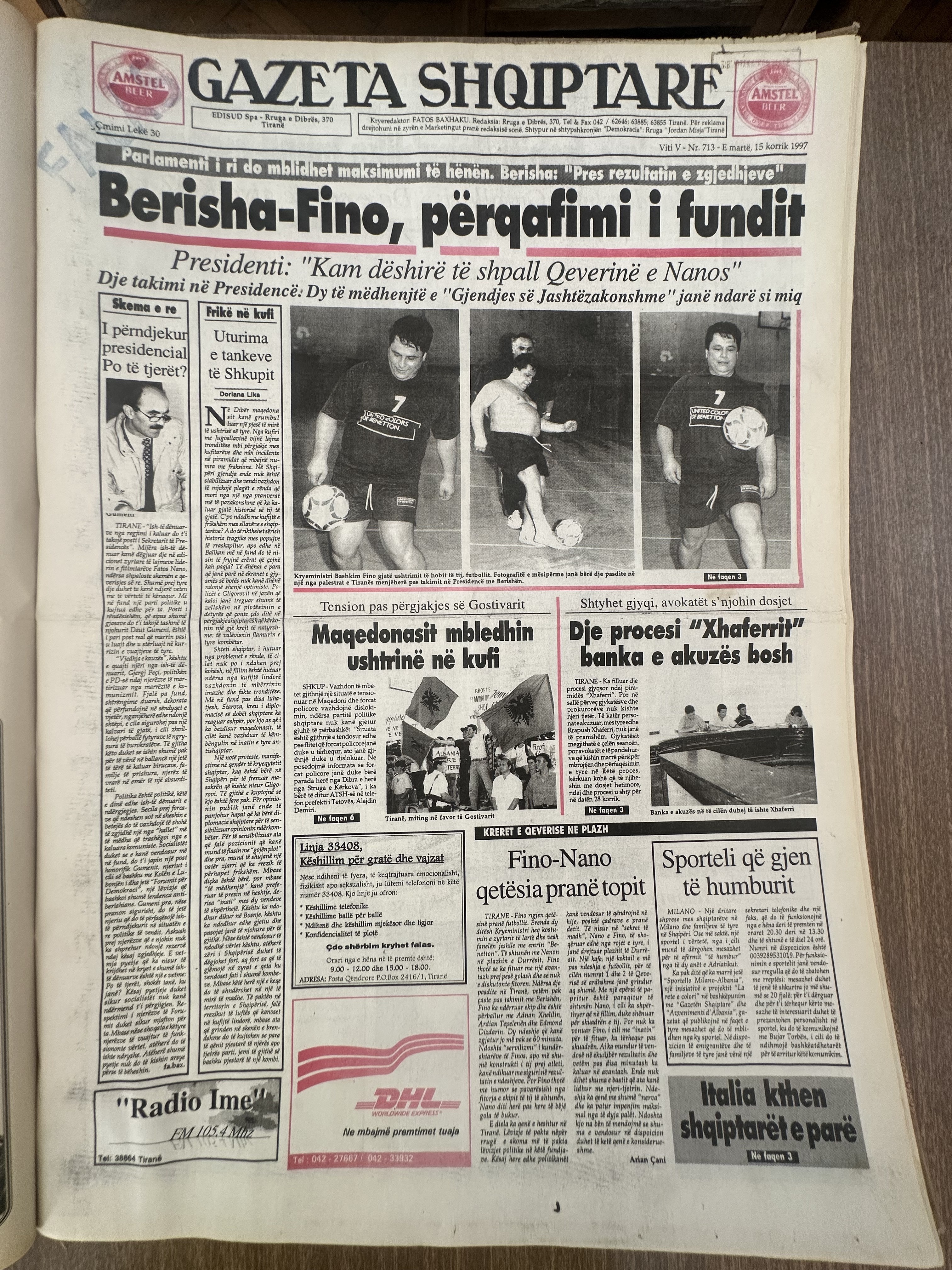 Gazeta Shqiptare 1997-07-15