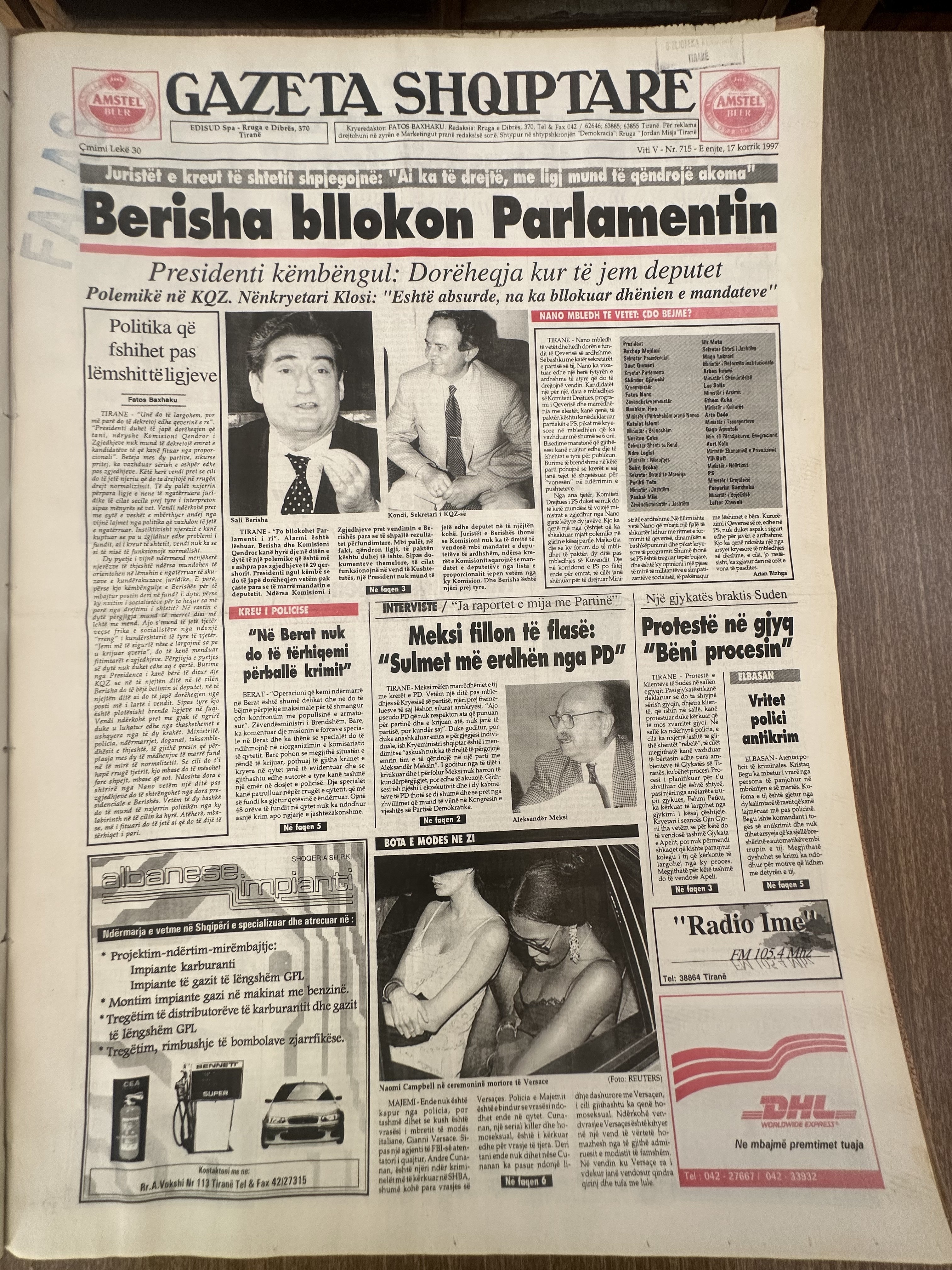 Gazeta Shqiptare 1997-07-17