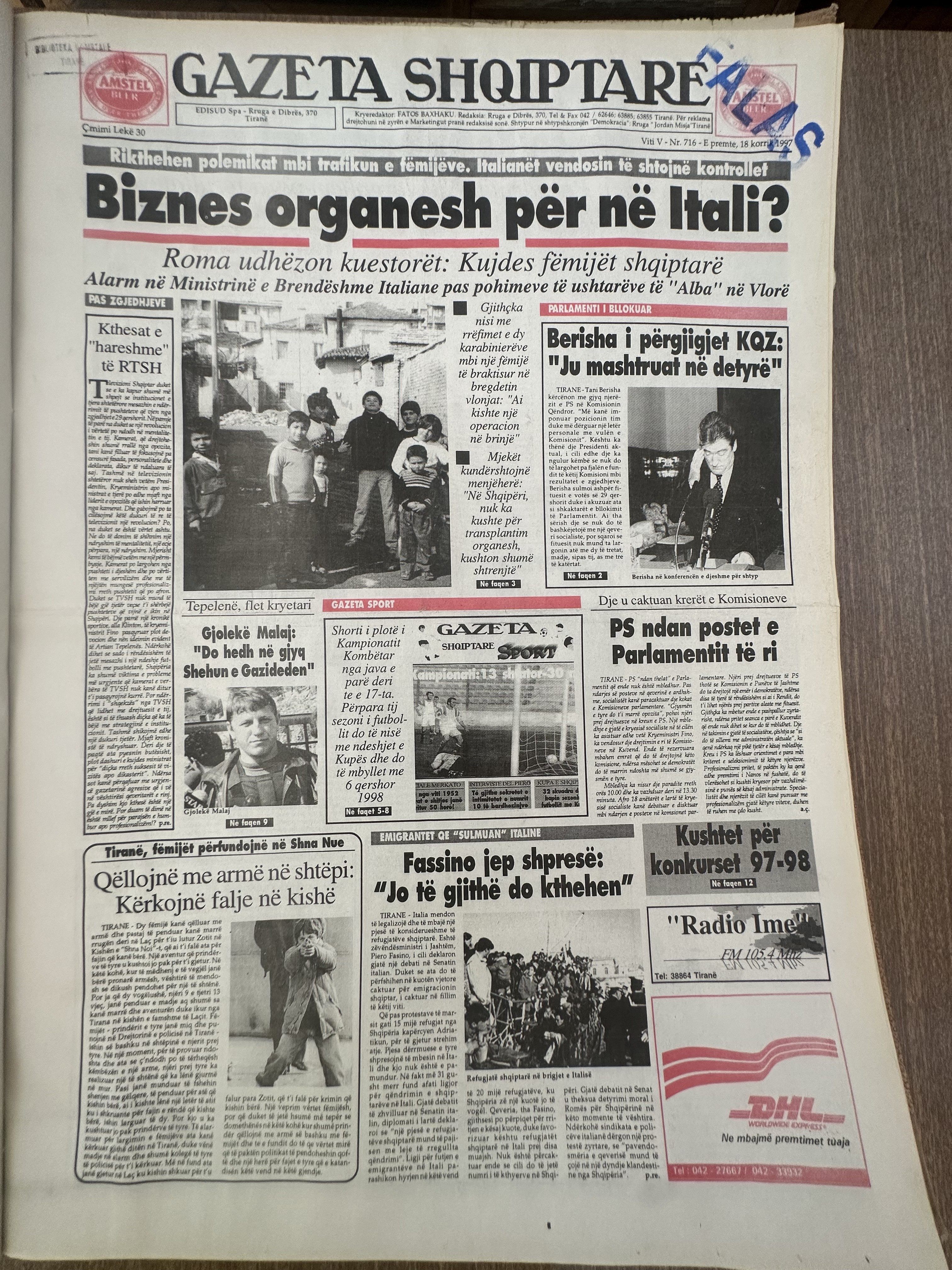 Gazeta Shqiptare 1997-07-18